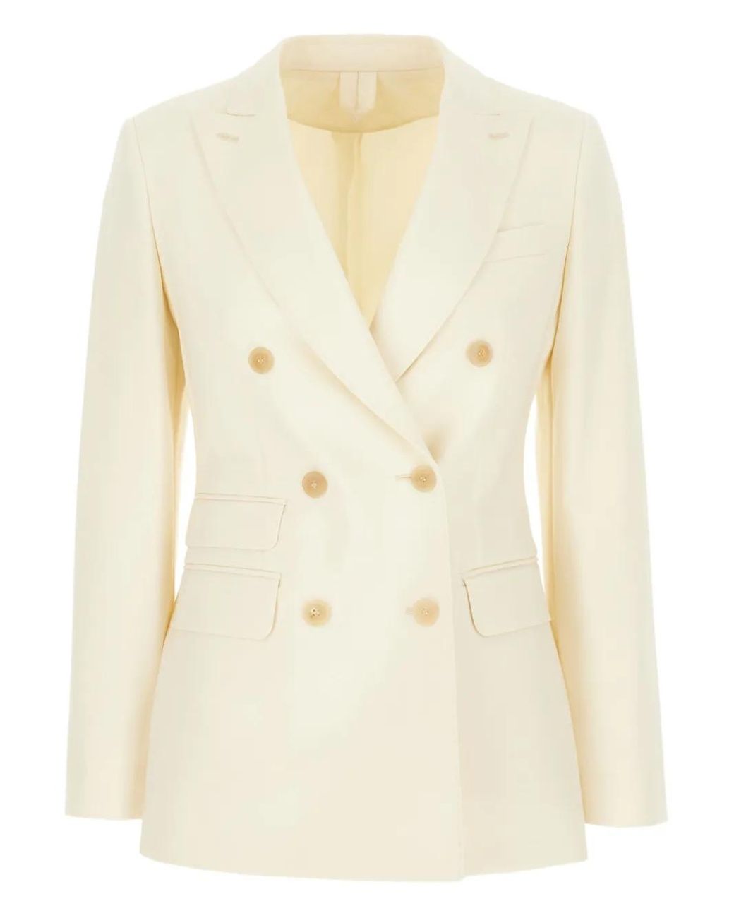 Max Mara Natural Double-Breasted Blazer