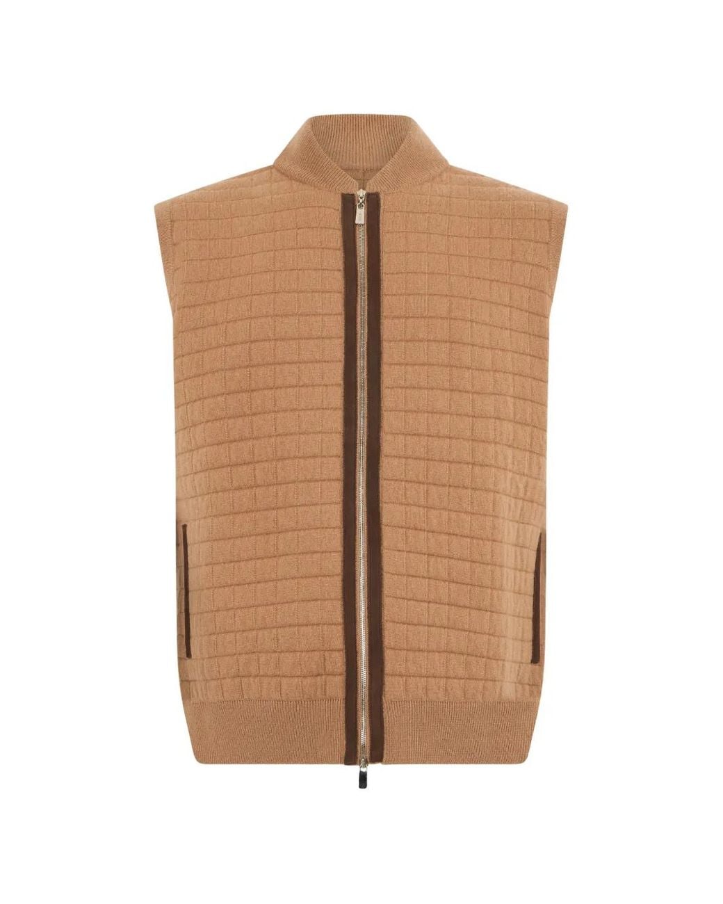 Fedeli Gesteppter Cardigan in Brown für Herren