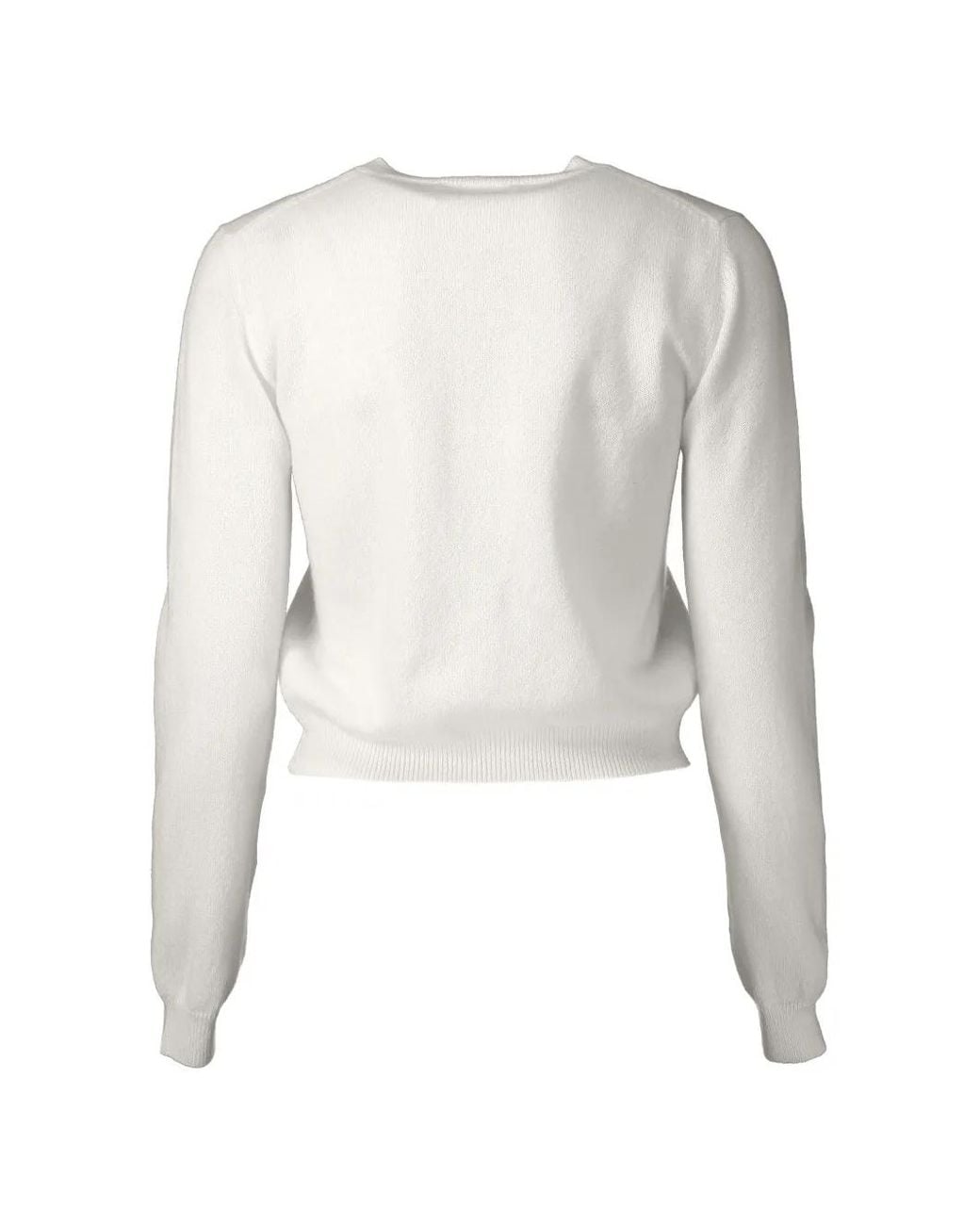 MSH White Cardigan Aus Kaschmir