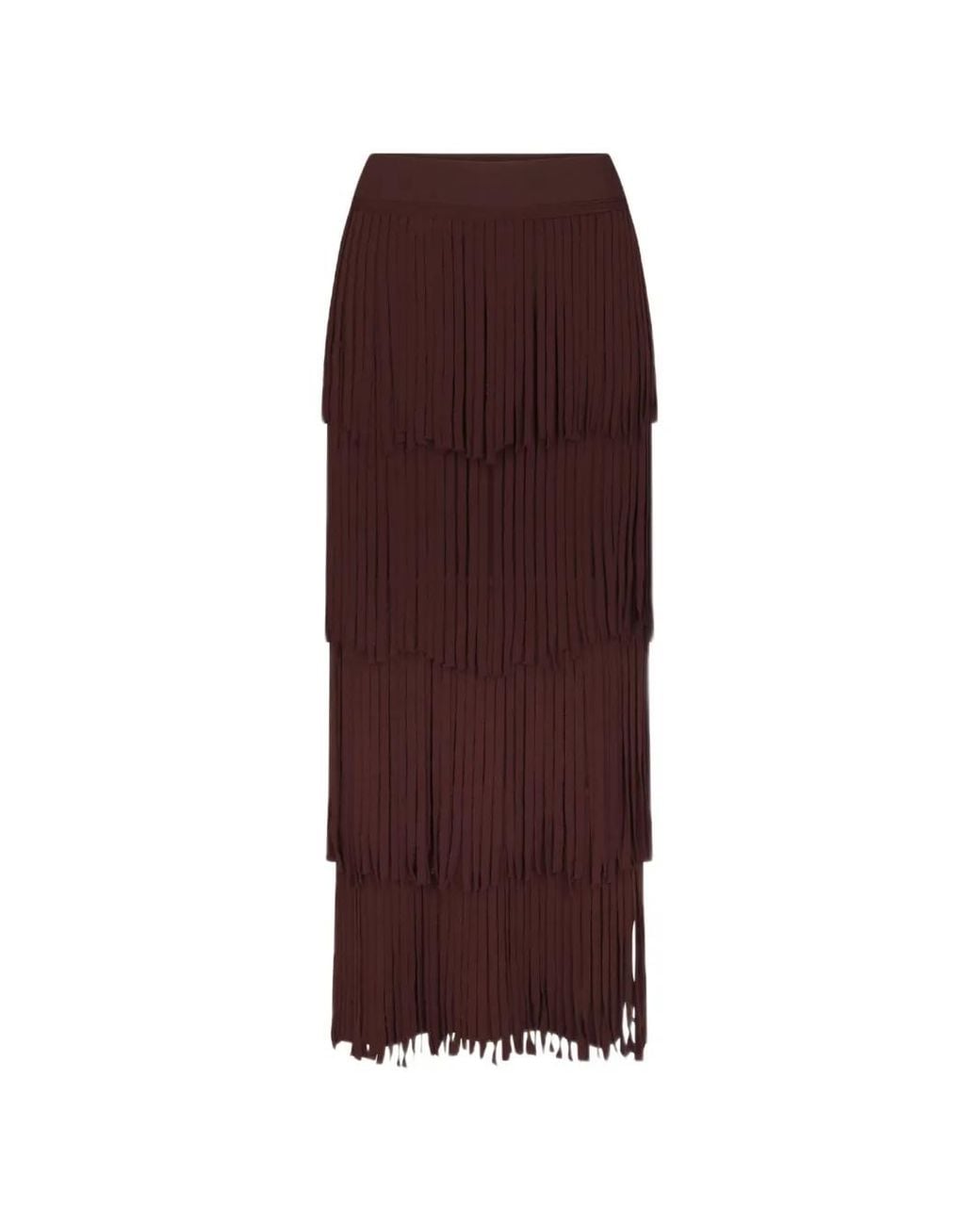 Simon Miller Purple Za Za Fringe Midi Skirt