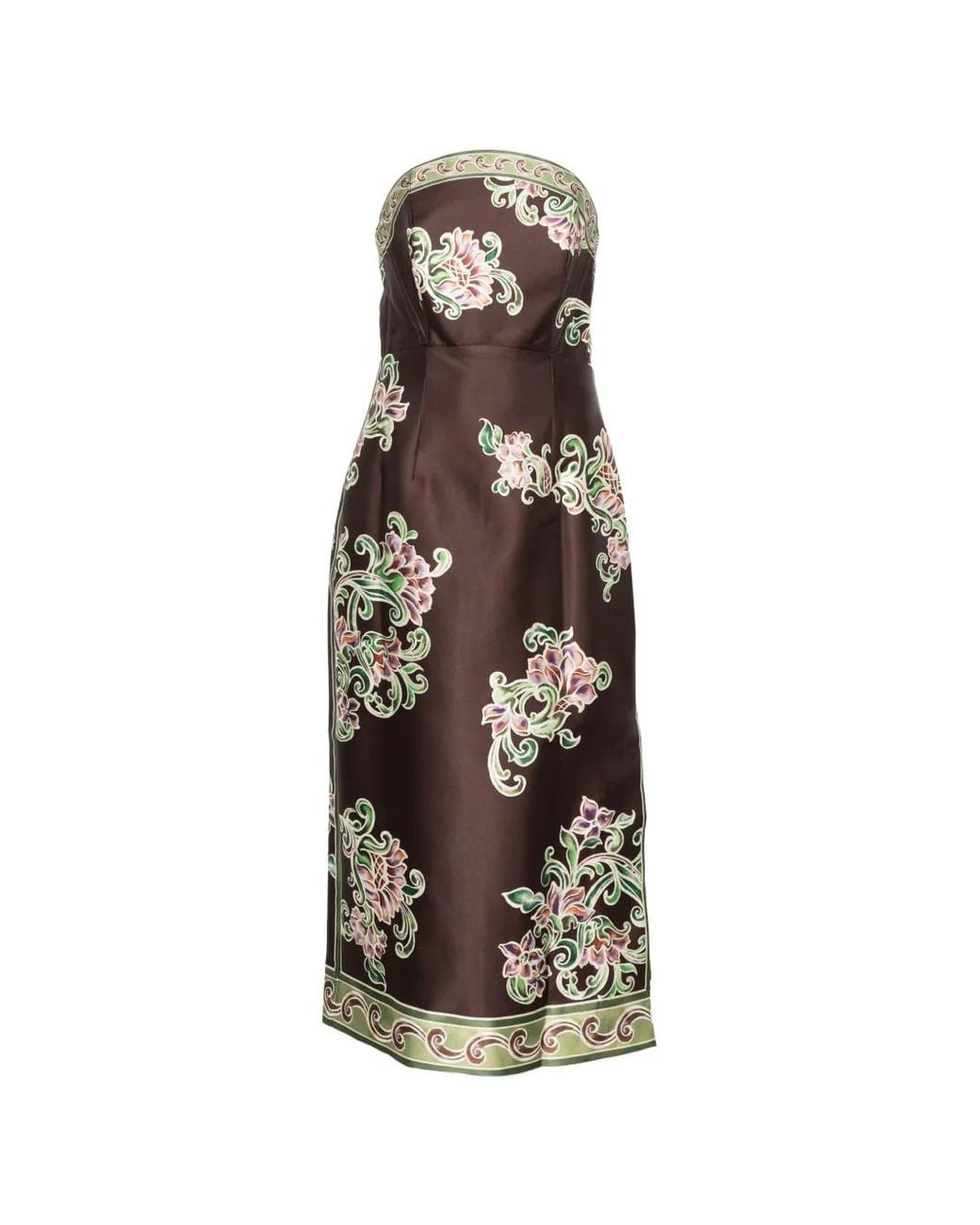 ALÉMAIS White Josie Bodice Midi Dress