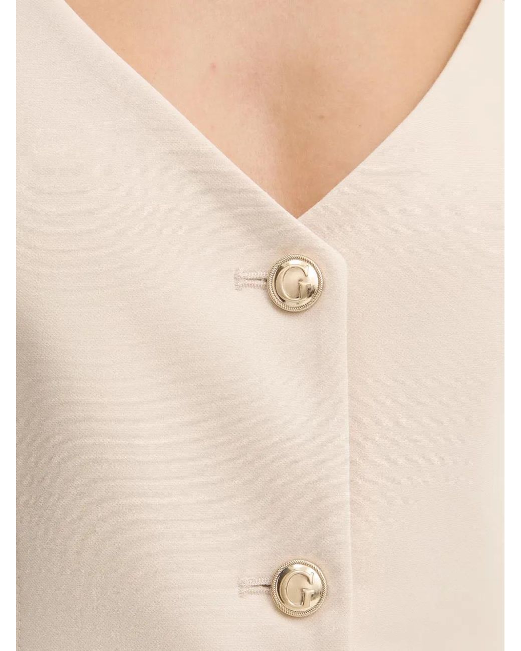 Guess Natural Veston À Boutonnière