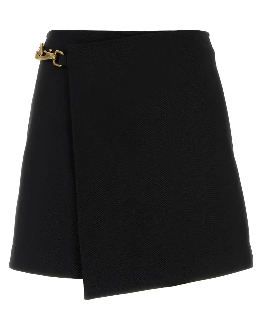 Burberry Black Wrap Mini Skirt
