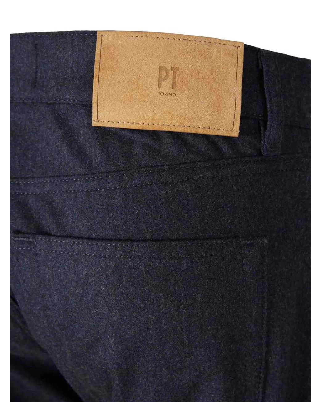 PT Torino Blue Slim-Cut Jeans for men