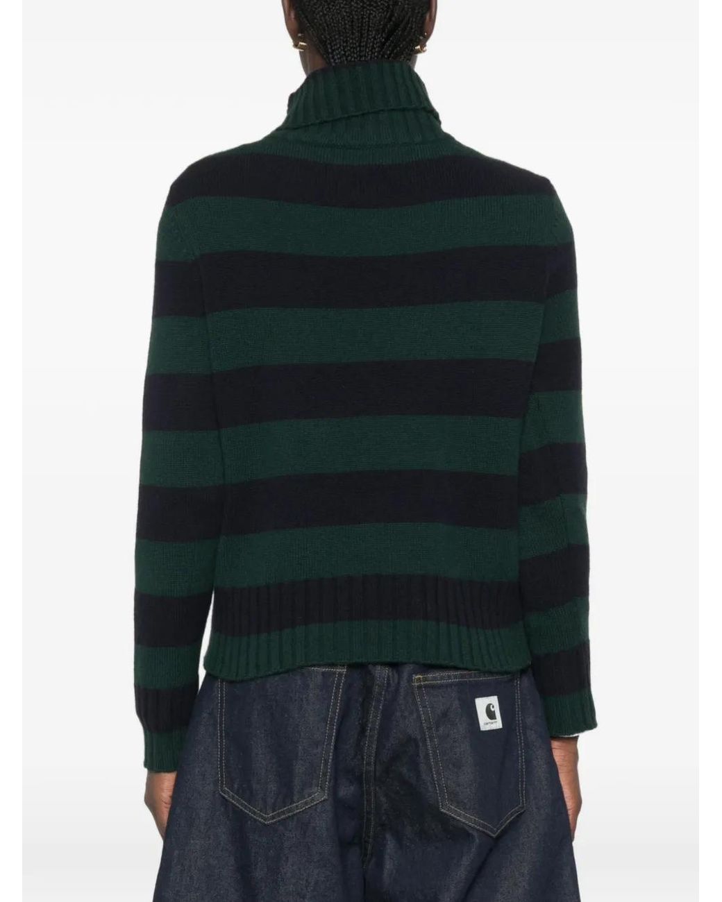 Be You Black Striped Sweater