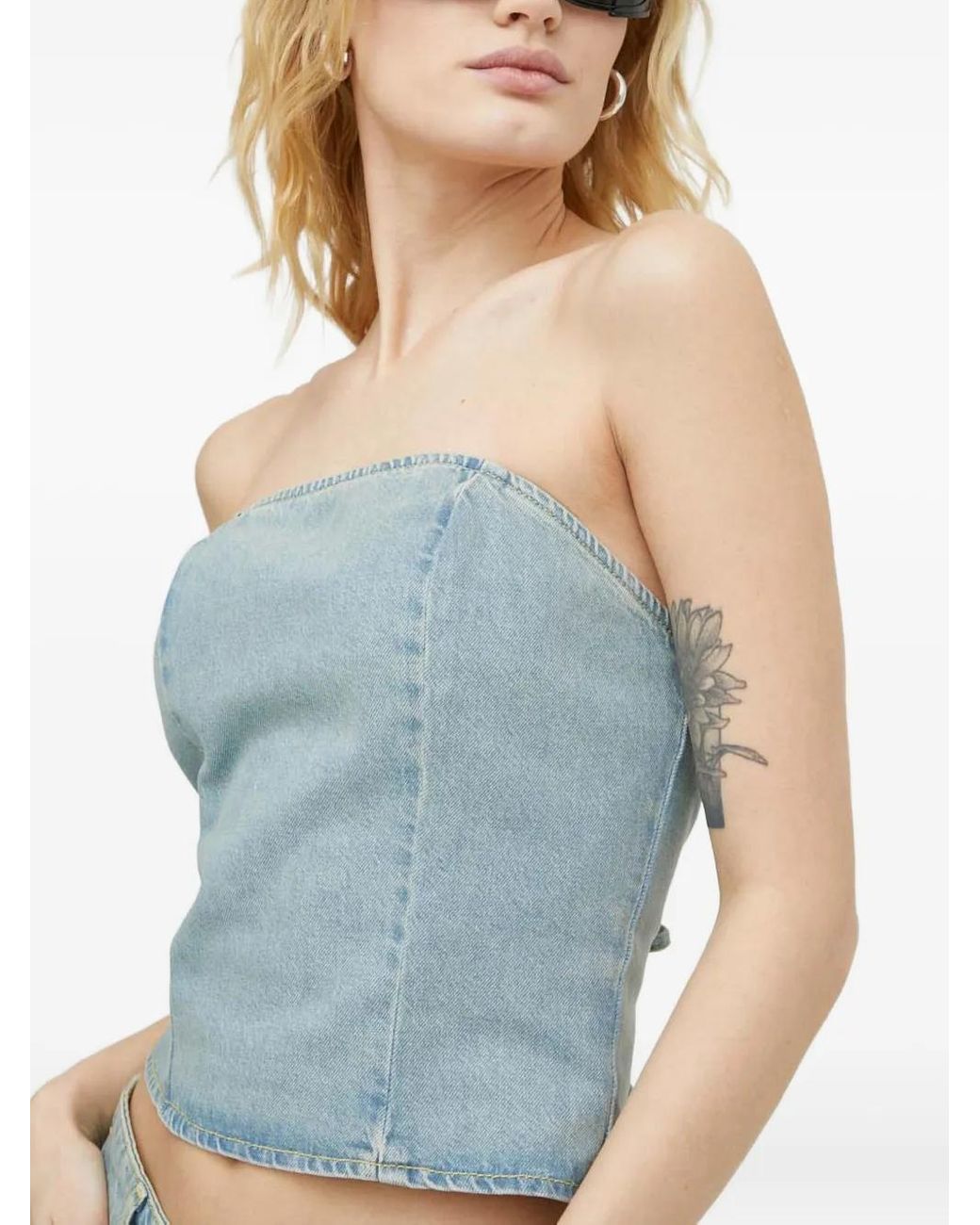 Won Hundred Blue Open-Back Top
