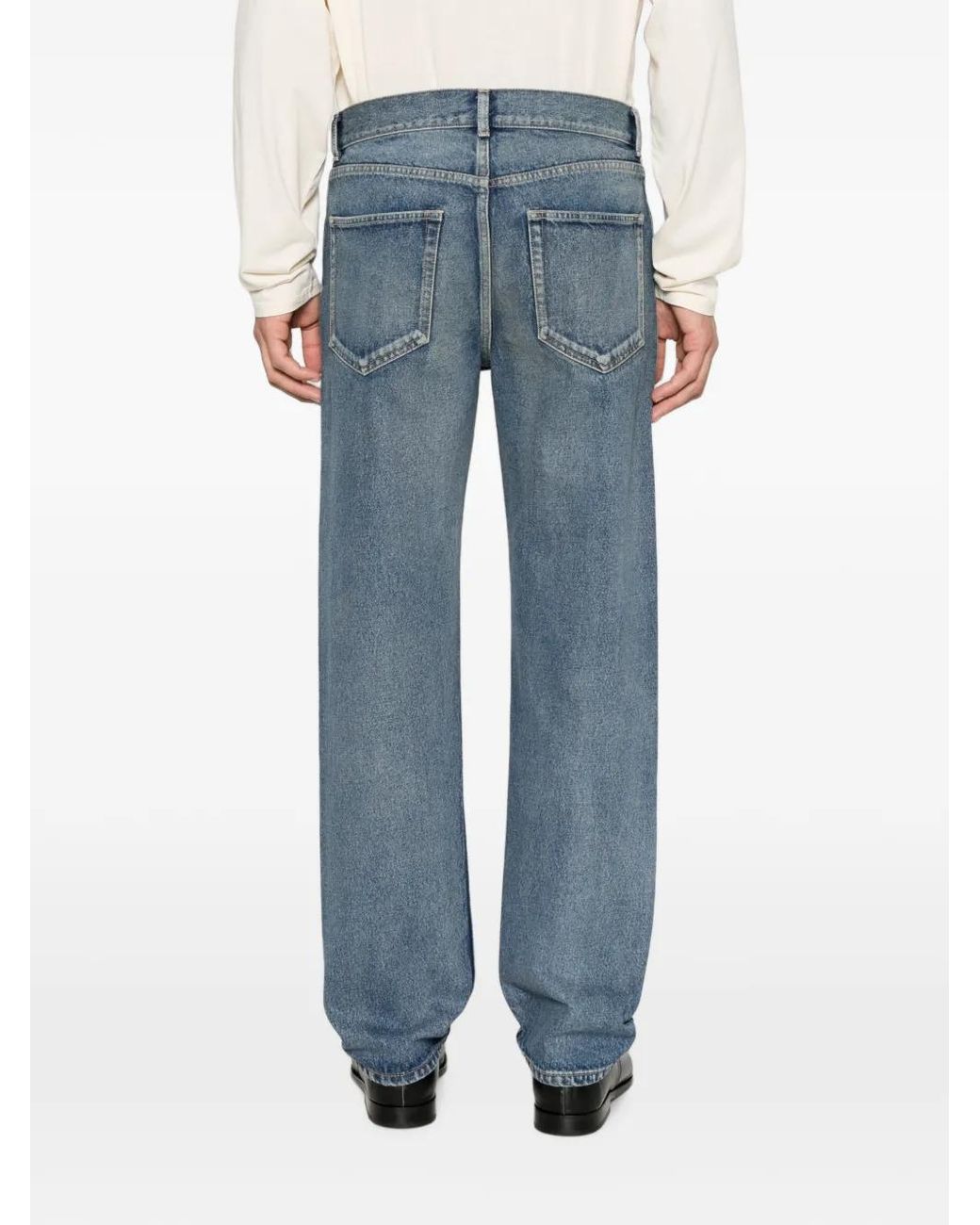 The Row Blue Moe Straight-Leg Jeans for men