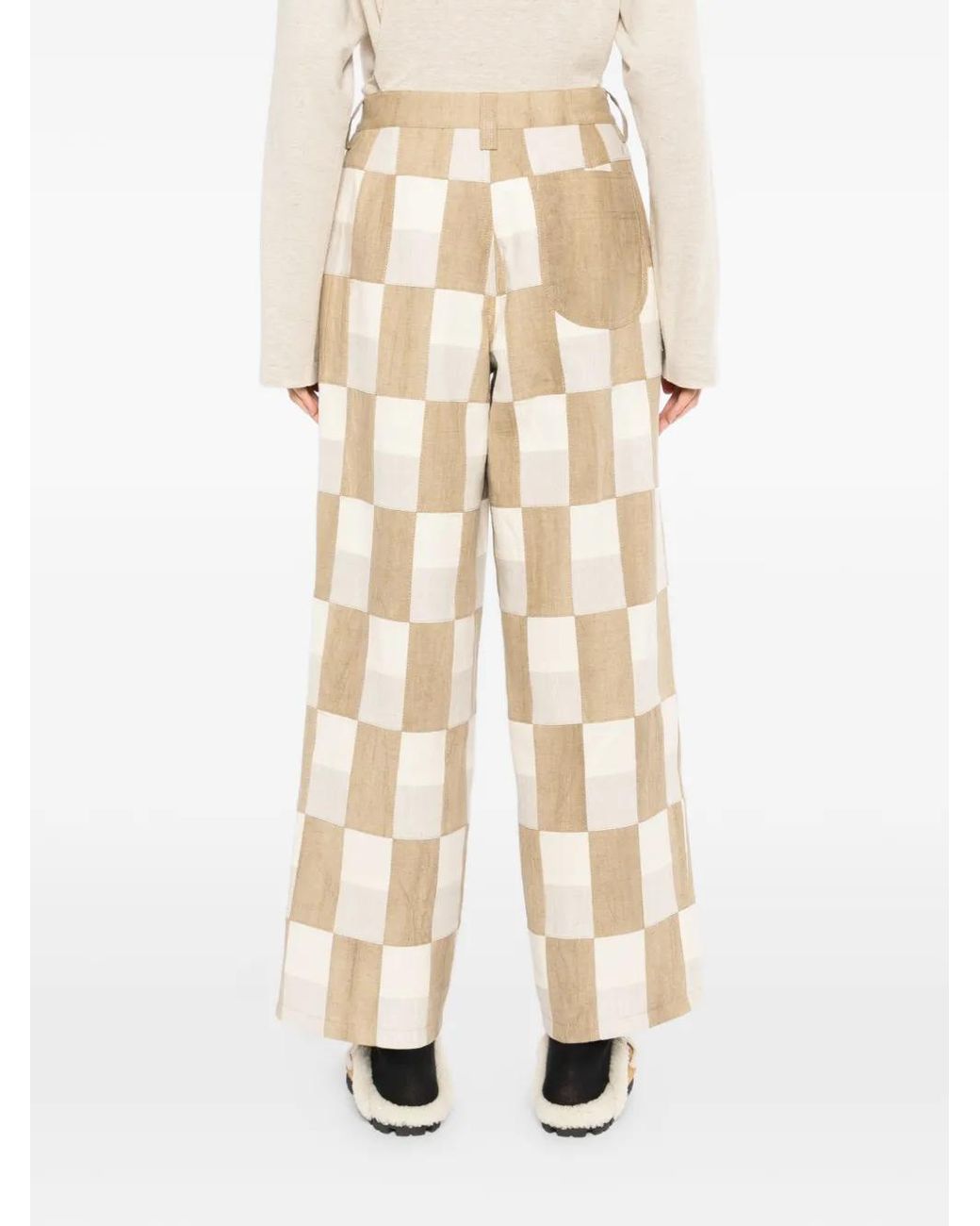 GARCON BY GARCON White Checked Trousers