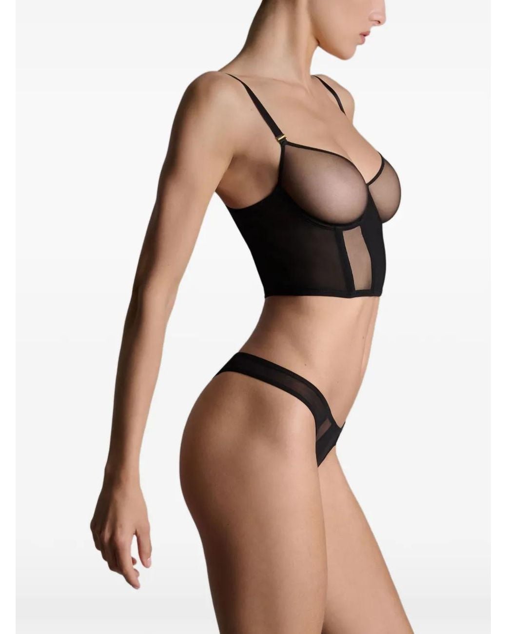 Maison Close L'Amoureuse Bustier Bh in het Black