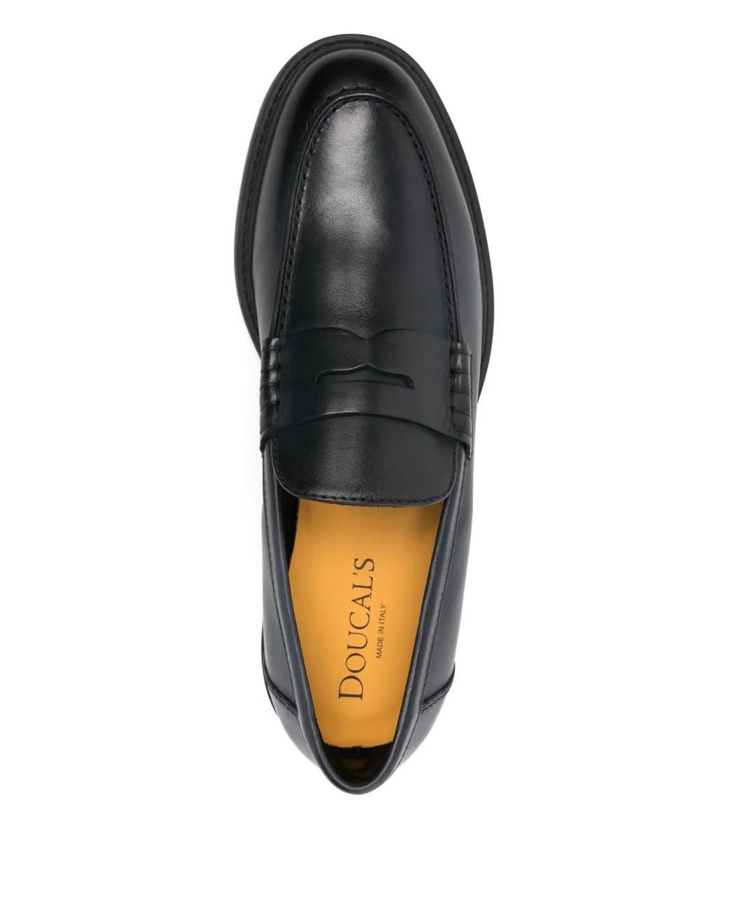 Doucal's Black Penny Loafers for men