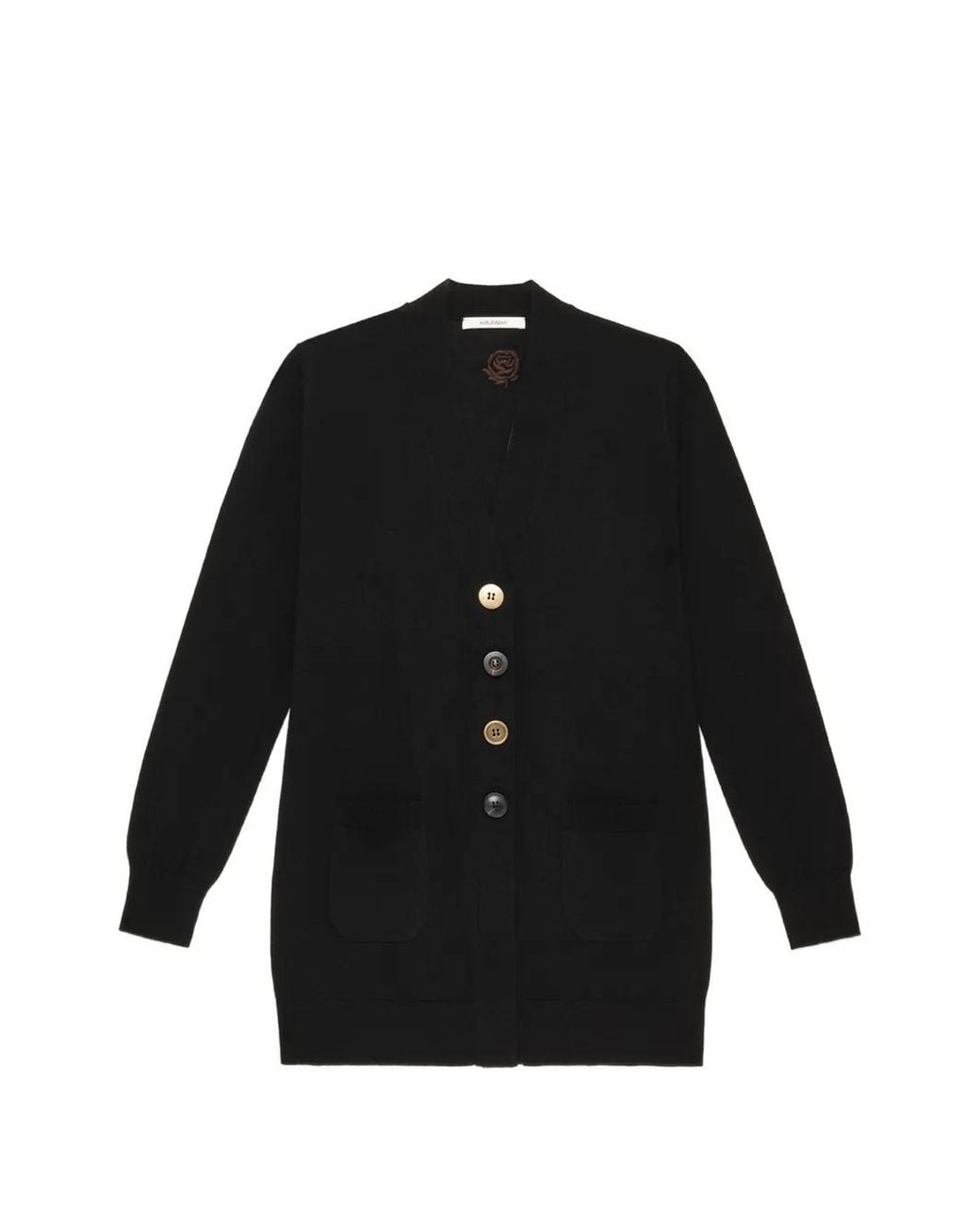 Maliparmi Black V-Neck Cardigan