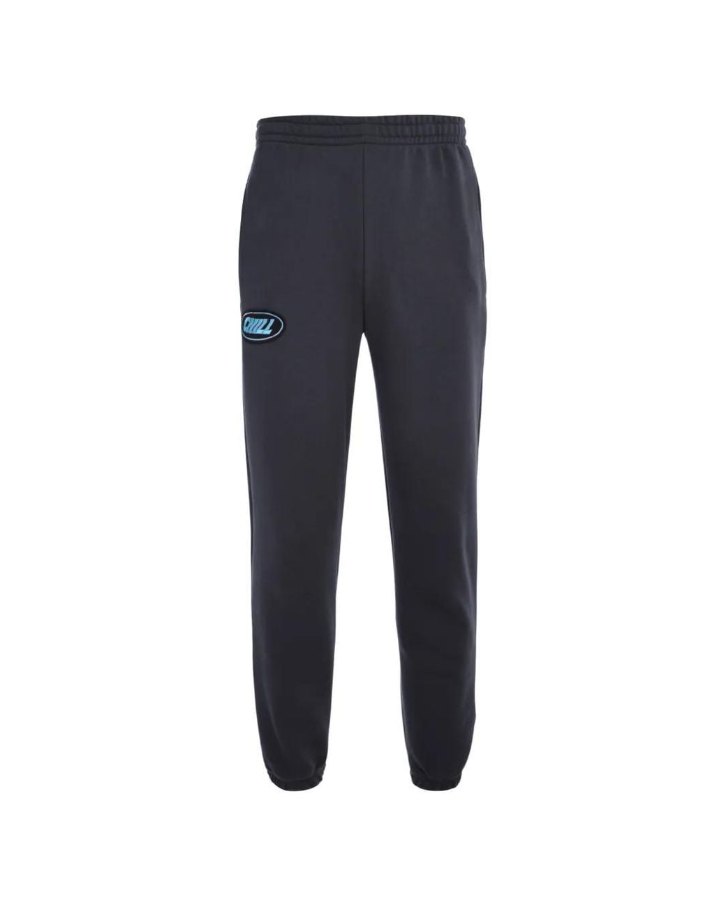 Tee Library Chill Trainingsbroek Met Logopatch in het Blue voor heren