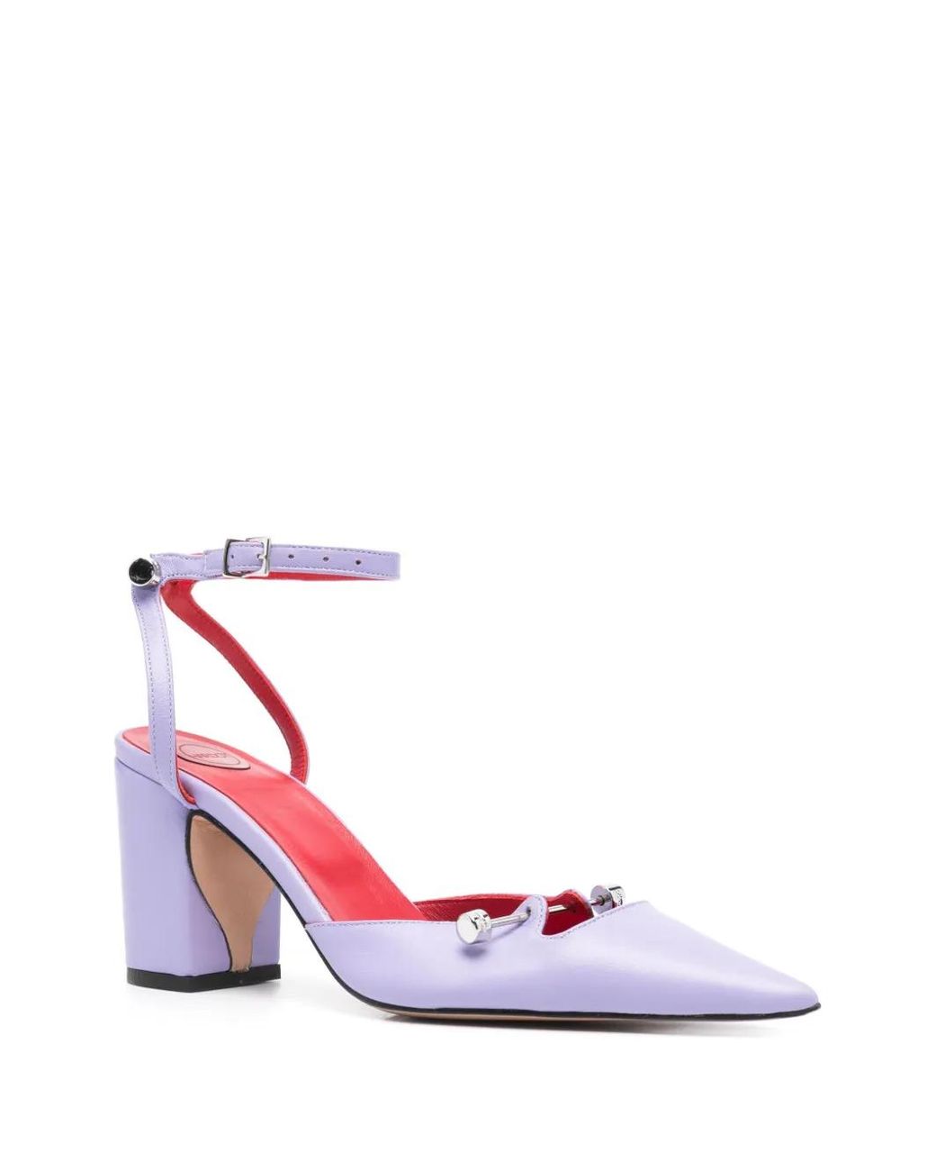 HARDOT Pink 80Mm Leather Pumps