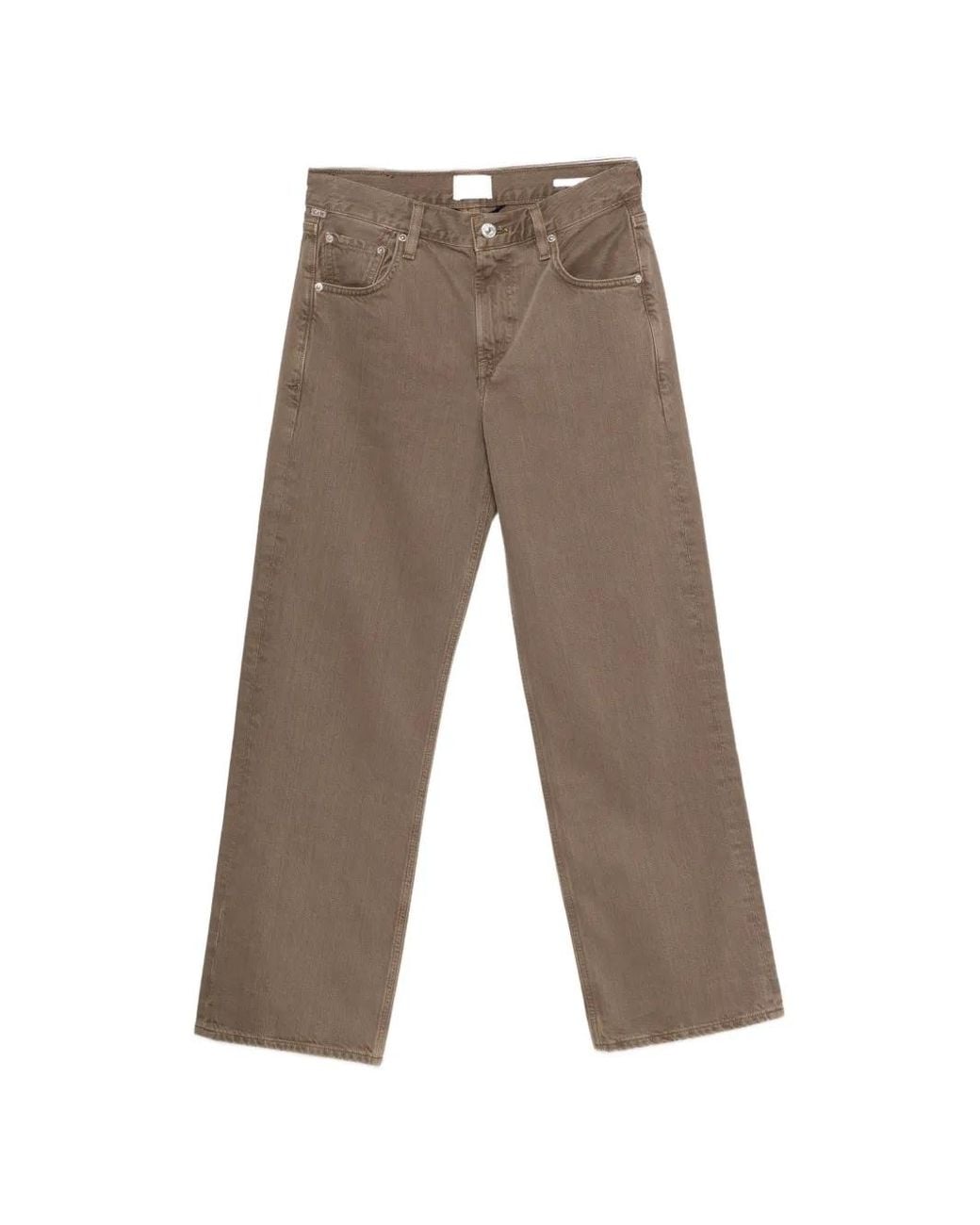 Citizens of Humanity Gray Lindz Straight-Leg Jeans
