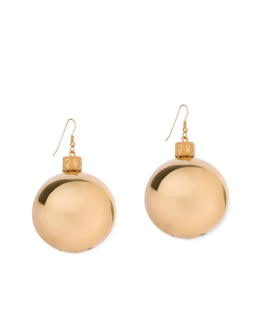 Moschino Natural Sphere-Shape Drop Earrings