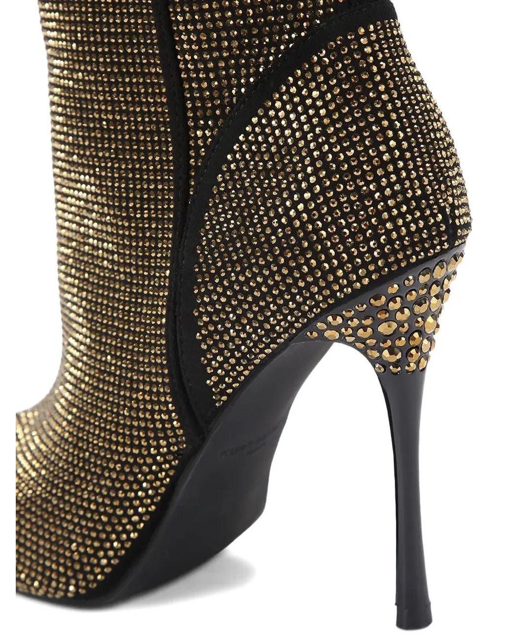 Kurt Geiger Brown Embellished Heeled Boots