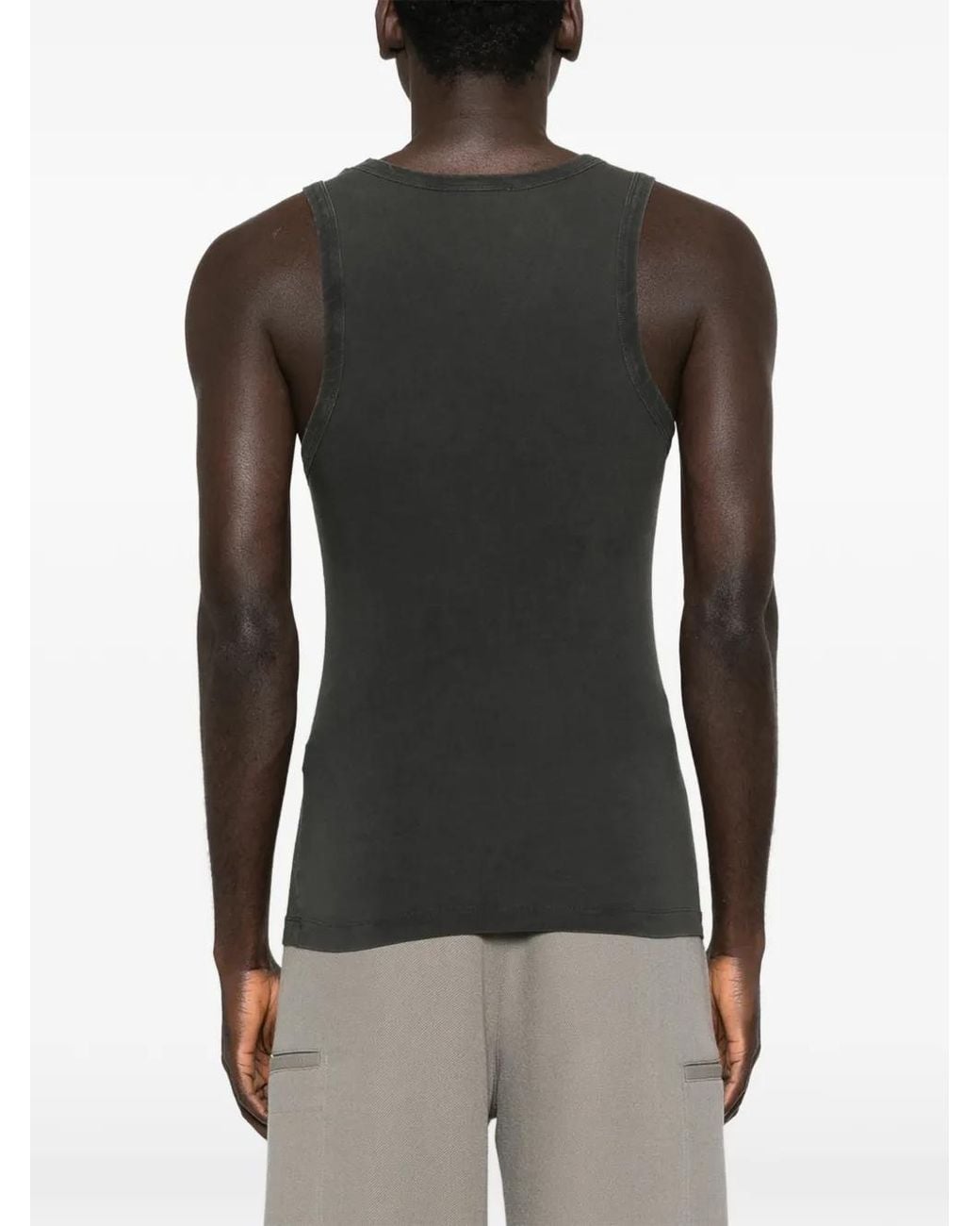 Entire studios Black Round-Neck Tank Top