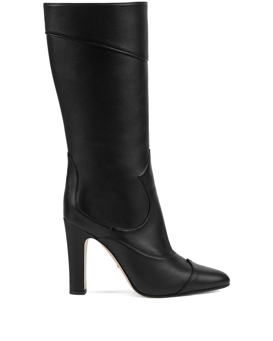 Gucci Black Stiefel Mit Blockabsatz
