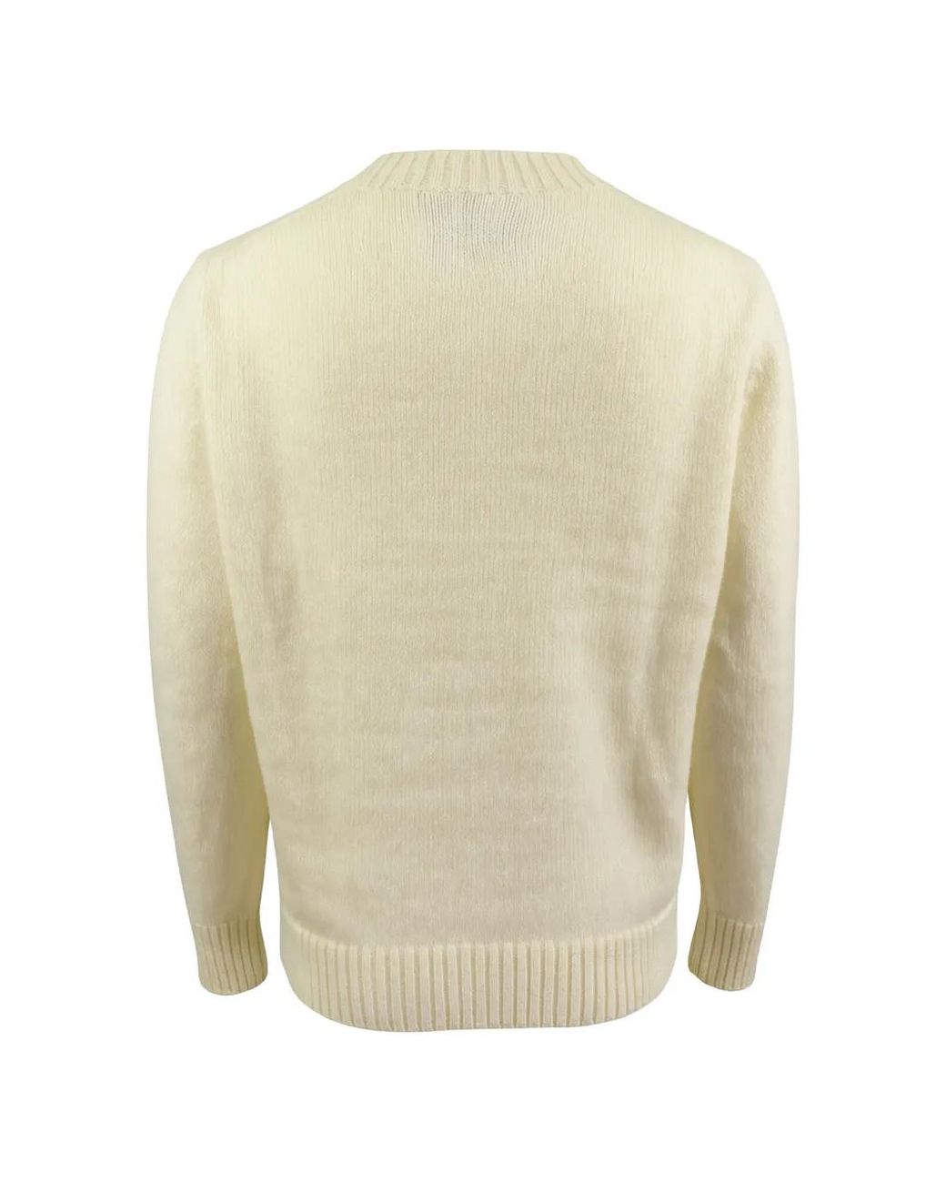 Jurta White Crew-Neck Sweater