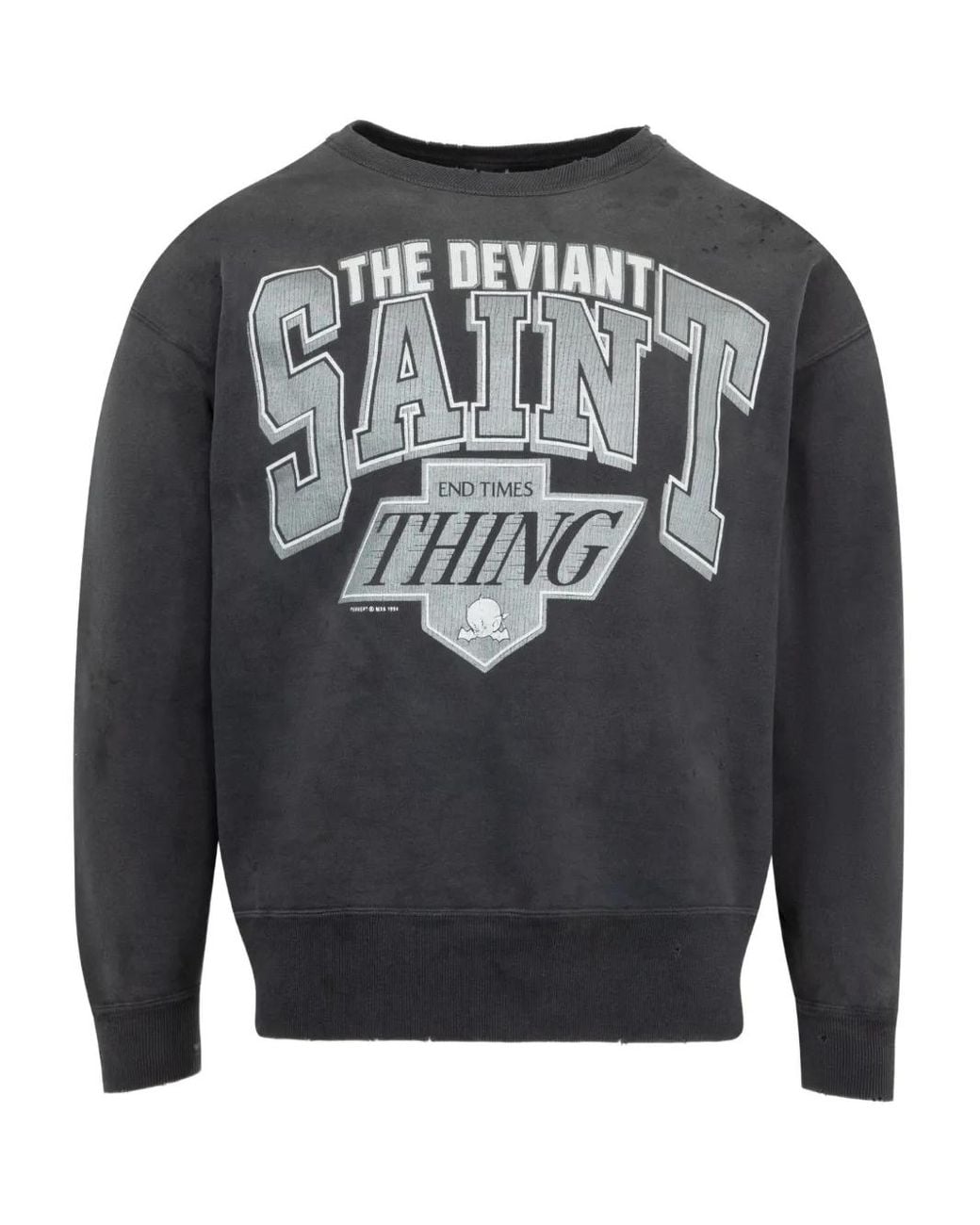 SAINT Mxxxxxx Gray The Deviant Sweatshirt for men