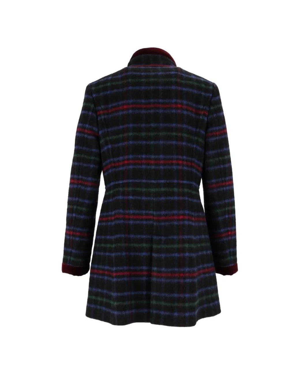 Fay Blue Virginia Checked Coat