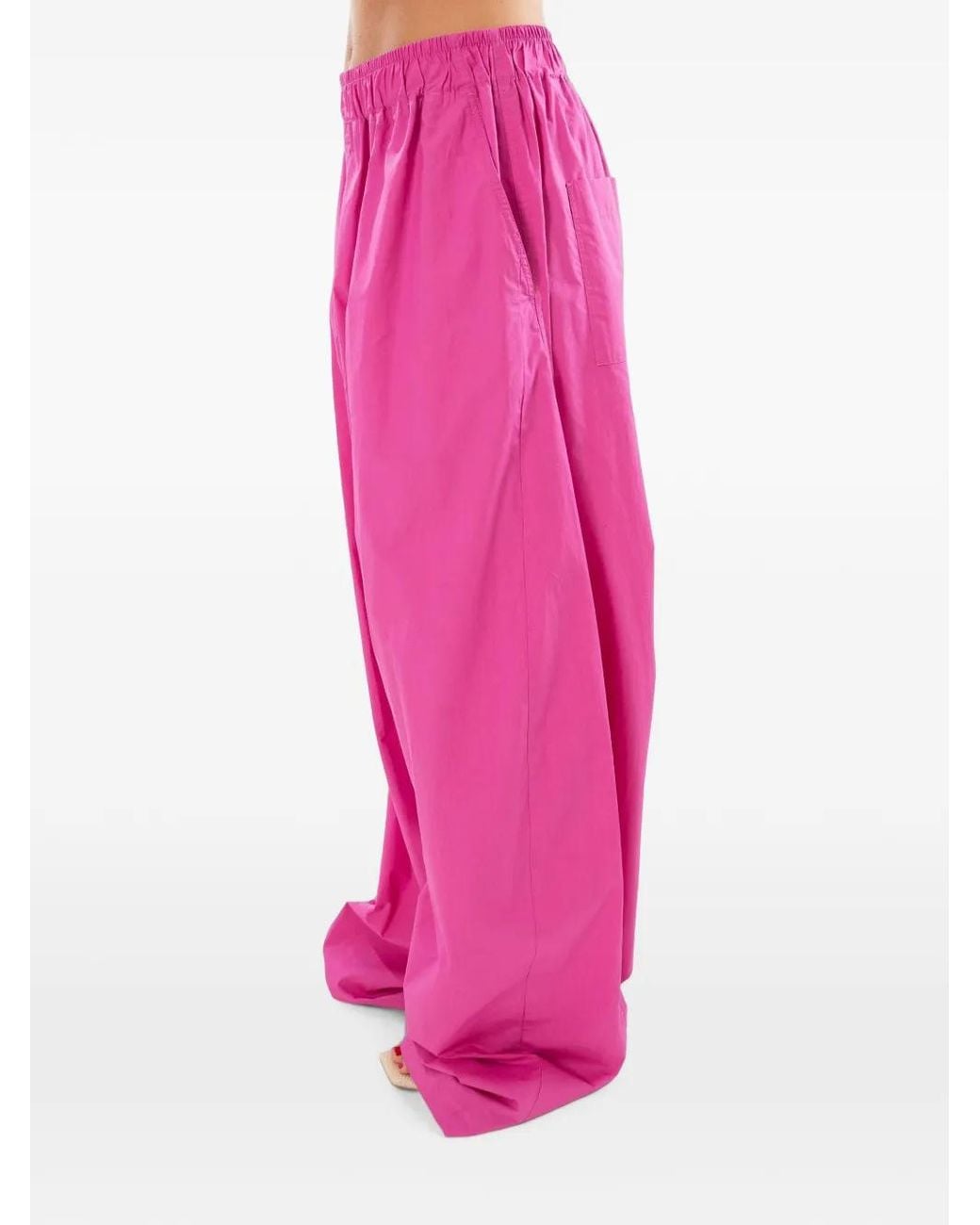 Thelatest Pink Dora Elasticated Straight-Trousers