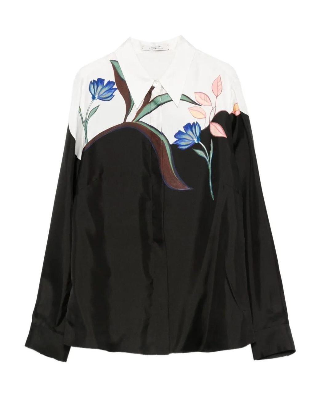 Dorothee Schumacher Black Floral-Print Shirt