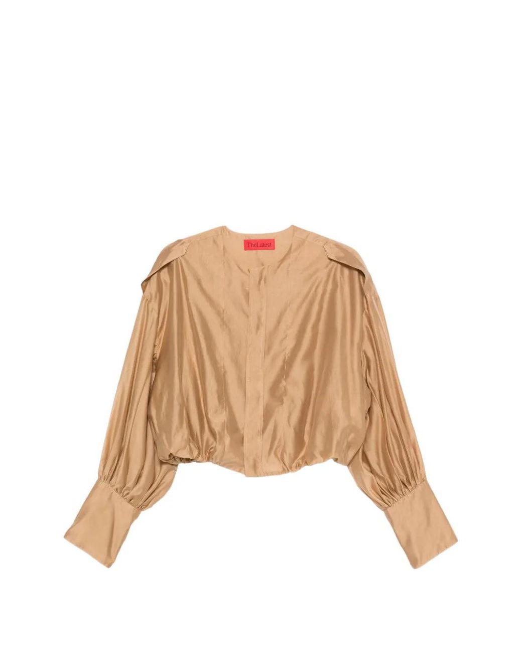 Thelatest Natural Diana Collarless Shirt