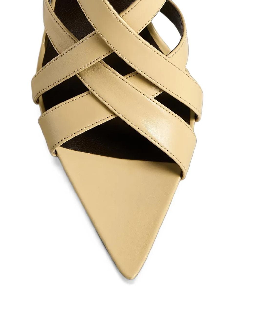 Khaite Metallic Sadie Kitten Heel Sandals
