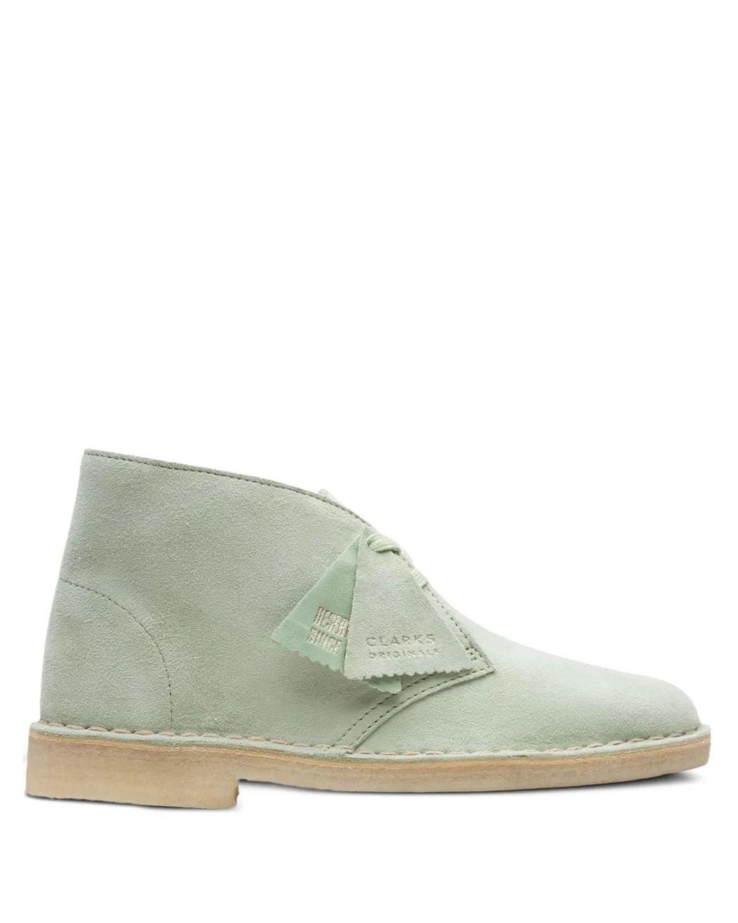 Clarks Green Suede Desert Boots
