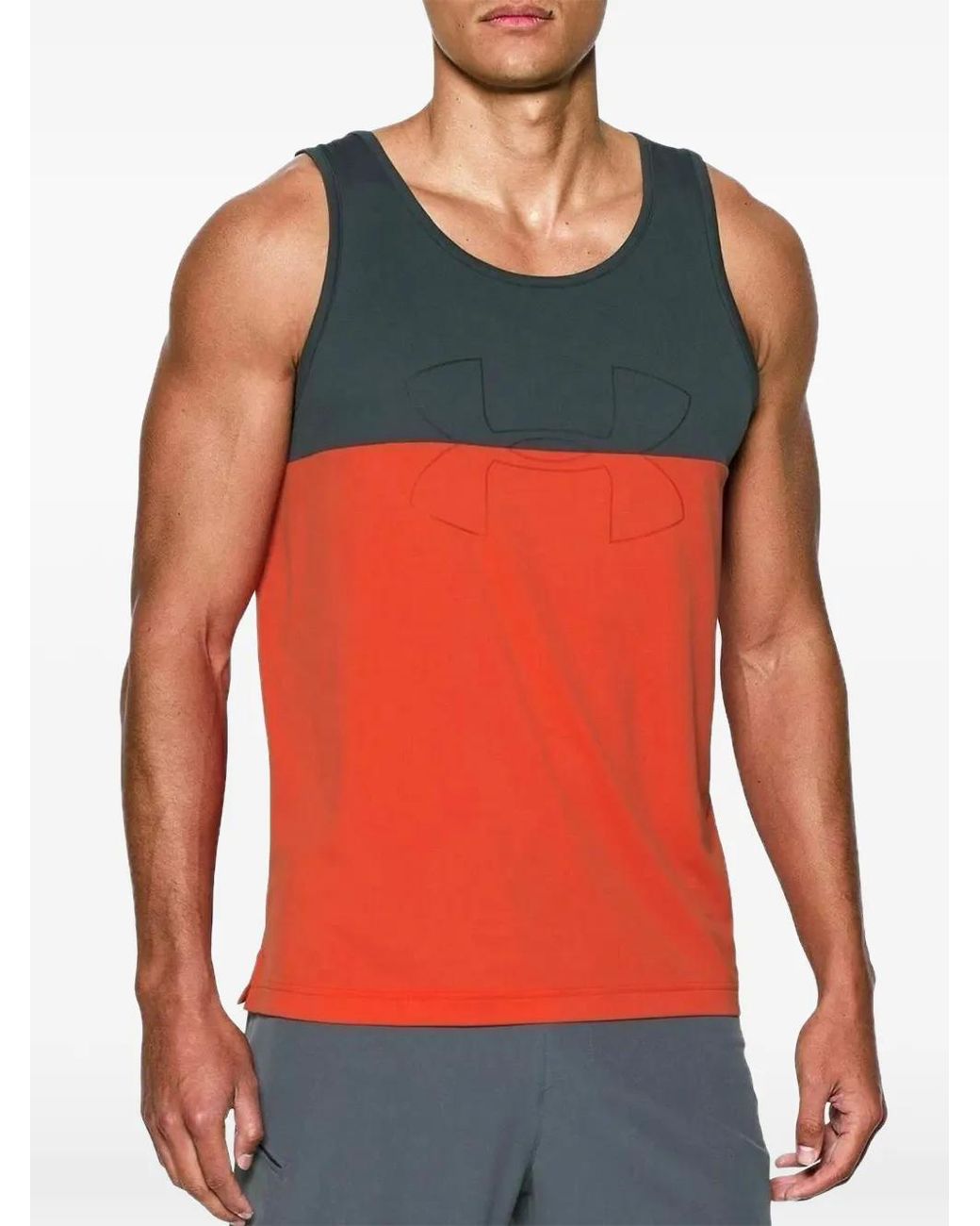 Under Armour Red Fractal Tank Top for men