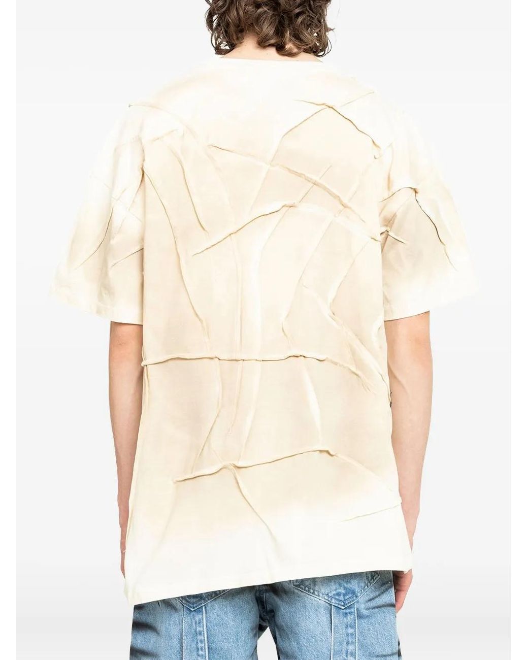Who Decides War White Stamp-Print T-Shirt for men
