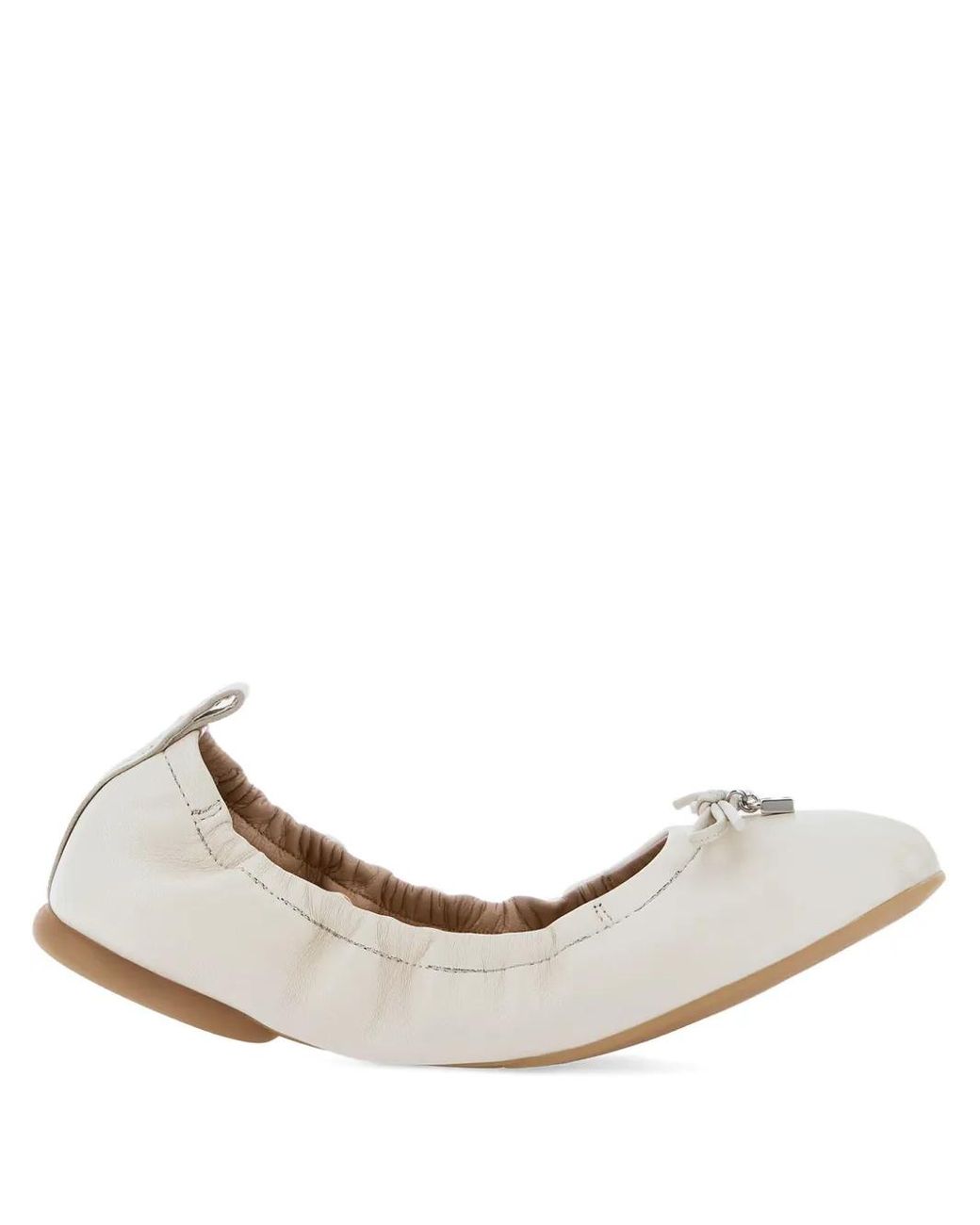 Hogan Natural Leather Ballerina Shoes
