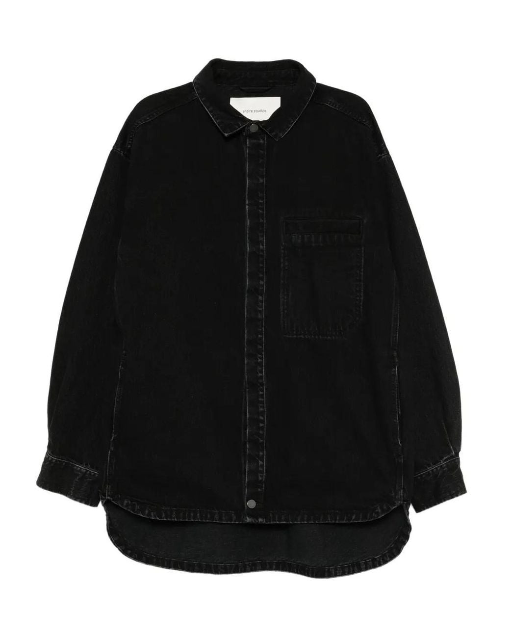 Entire studios Black Herculean Denim Jacket