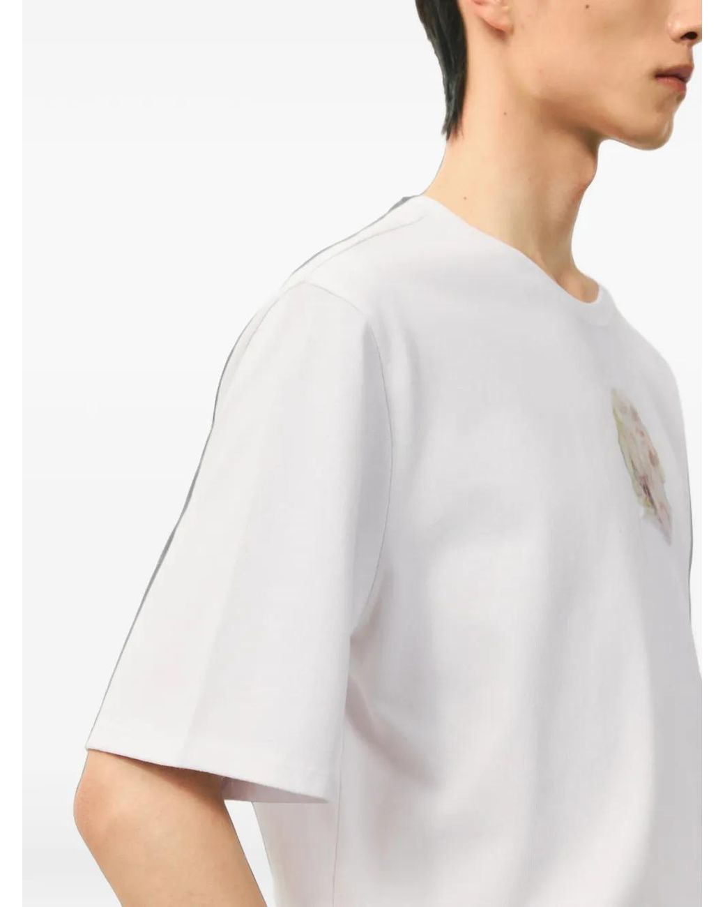 CROQUIS White Graphic-Print Crew-Neck T-Shirt for men