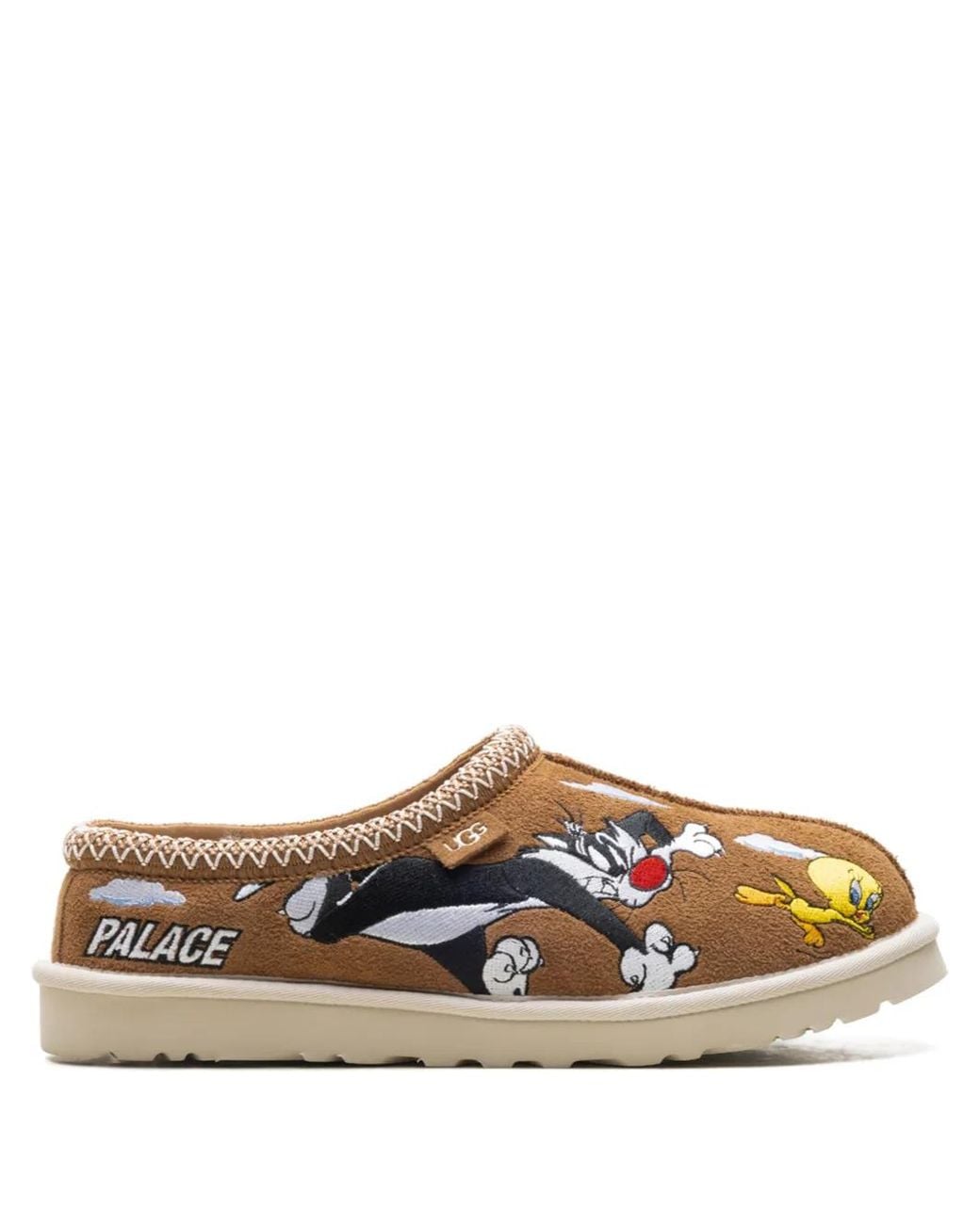 Ugg Brown Tasman X Palace "Looney Tunes" Graphic Slippers for men