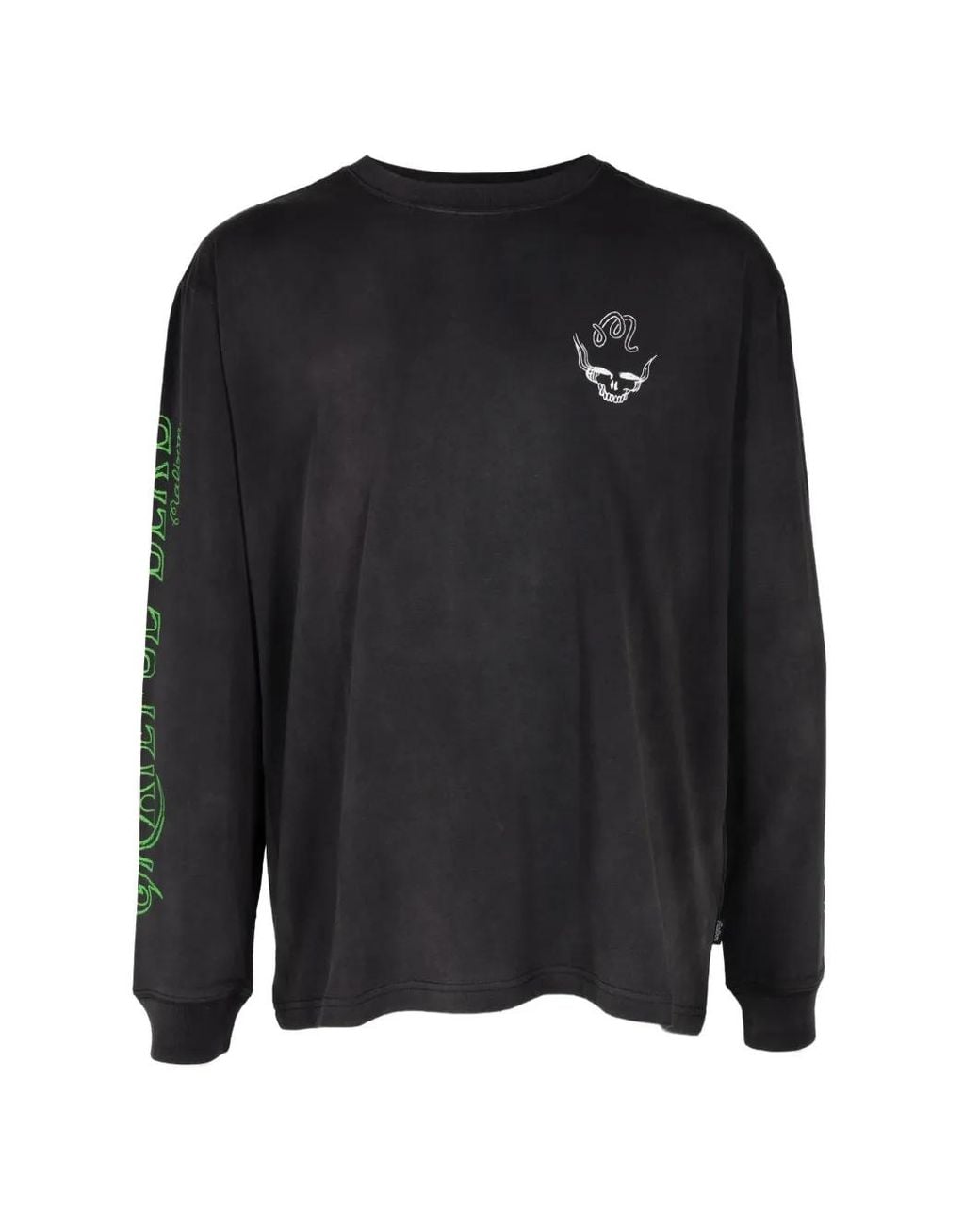 Malbon Golf Black X Grateful Dead T-Shirt Gorse À Manches Longues for men