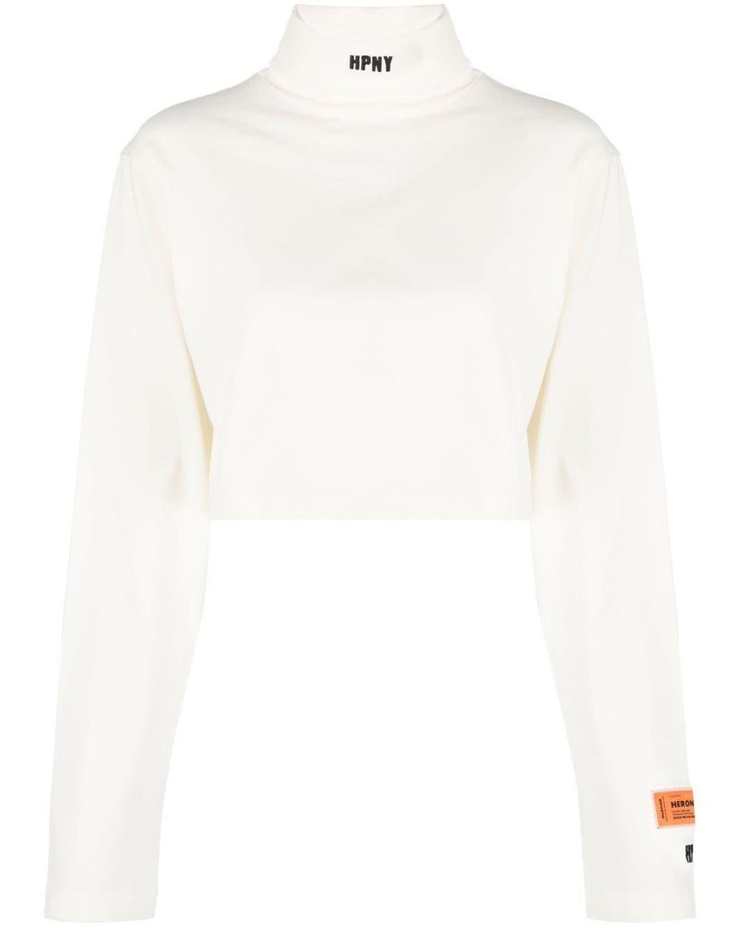 Heron Preston Стильエンブロイダリー クロップド トップ ホワイト | Lyst