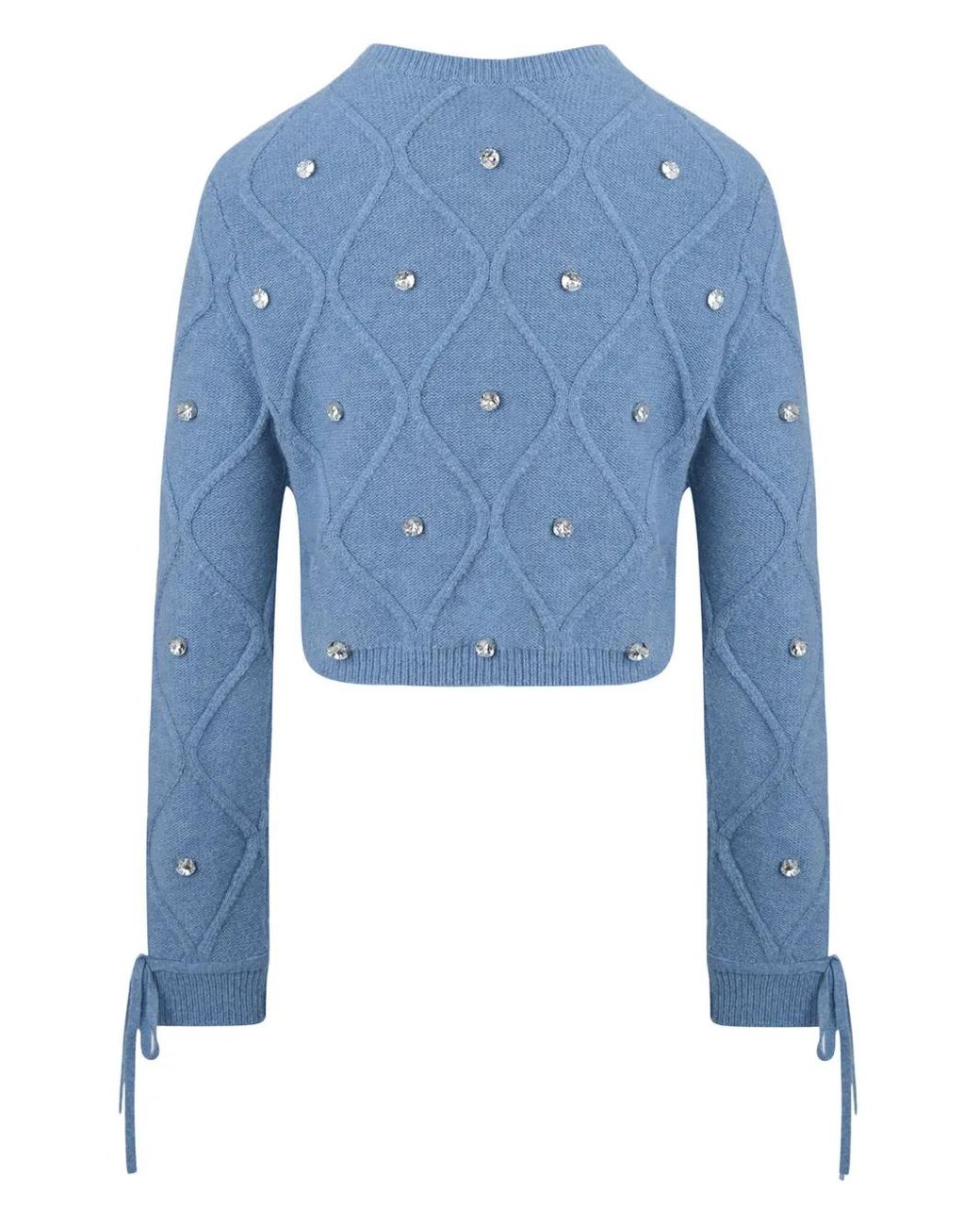 Ports 1961 Blue Crystal-Embellished Jumper