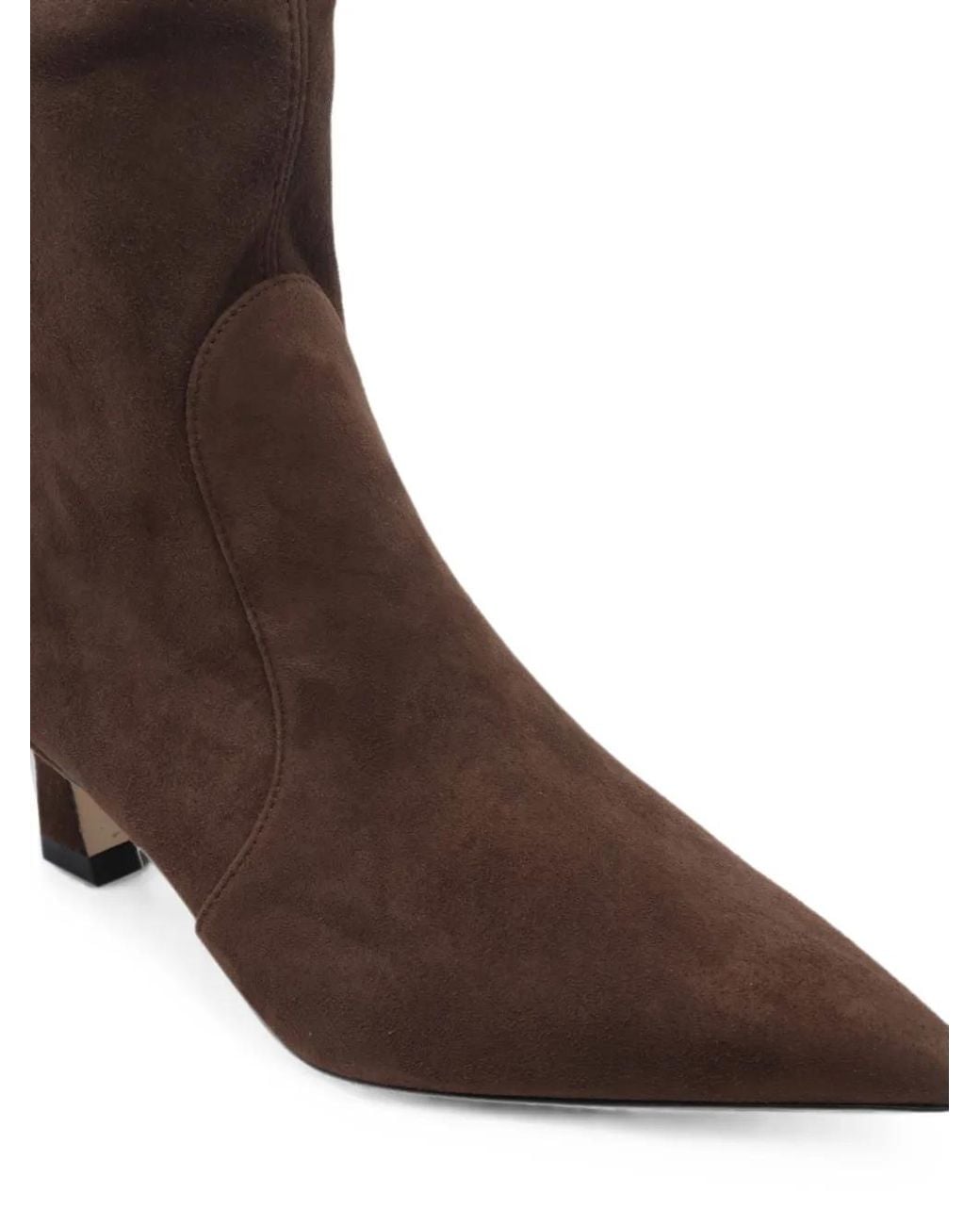 Stuart Weitzman Brown Vinnie Suede Ankle Boots