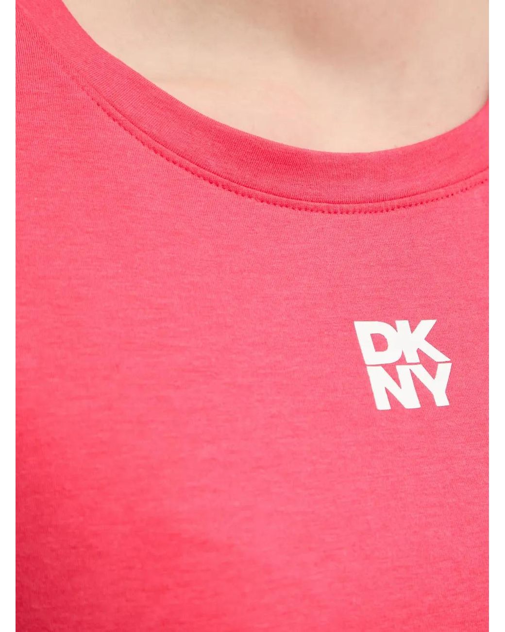 DKNY Pink Pyjama Fleuri À Logo Imprimé