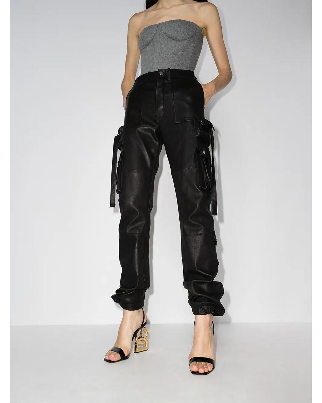 Dolce & Gabbana ドルチェ&ガッバーナ Dg Pop Keira 105mm サンダル Black