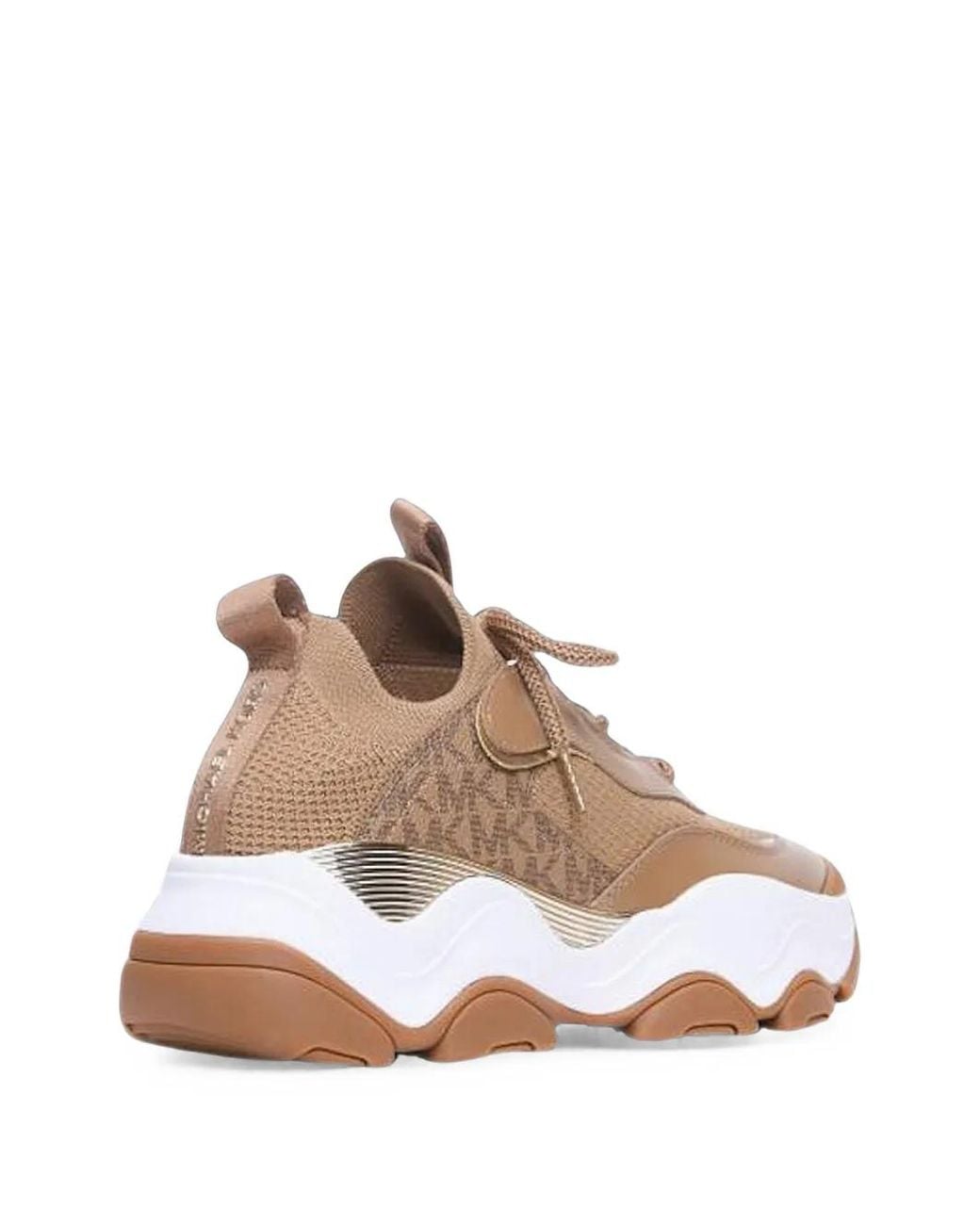 Michael Kors Brown Atlas Logo-Print Sneakers
