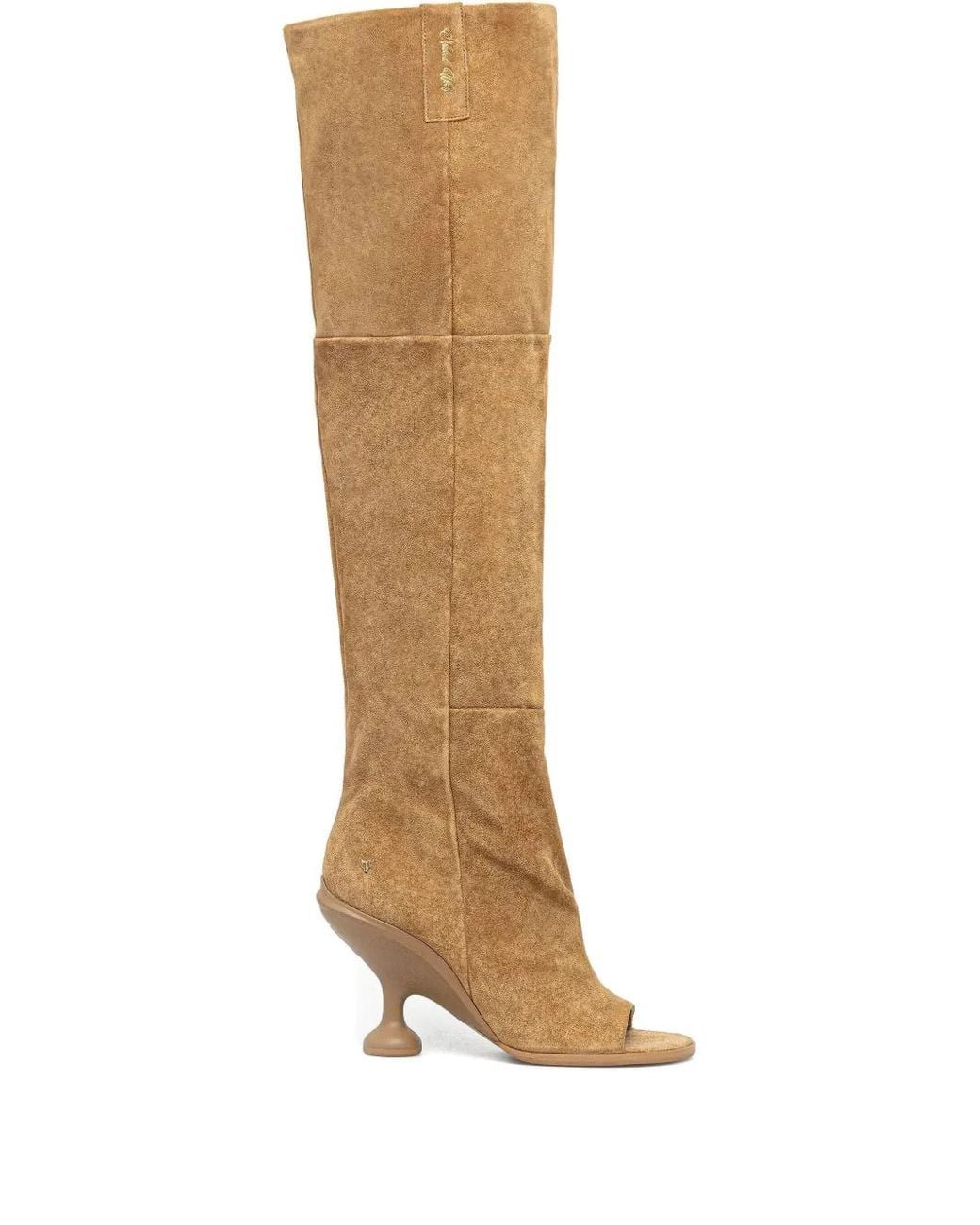 Naked Wolfe Brown 90Mm Kind Sculpted-Heel Boots