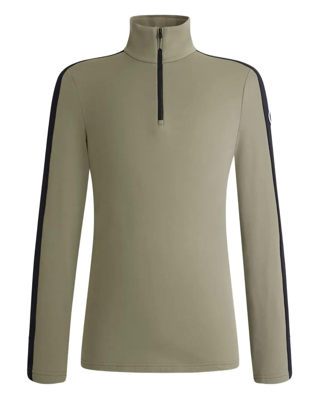 Fusalp Green High-Neck Panelled T-Shirt for men