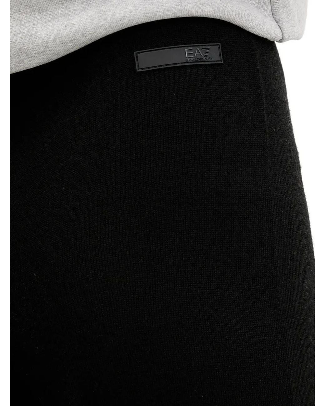 EA7 Black Hose Mit Logo-Patch