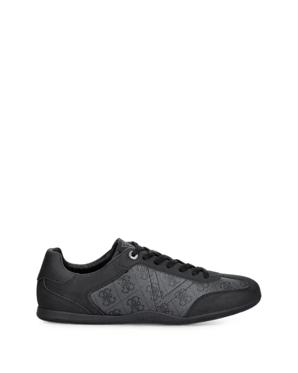 Guess Black Katas Logo-Print Panelled Sneakers for men