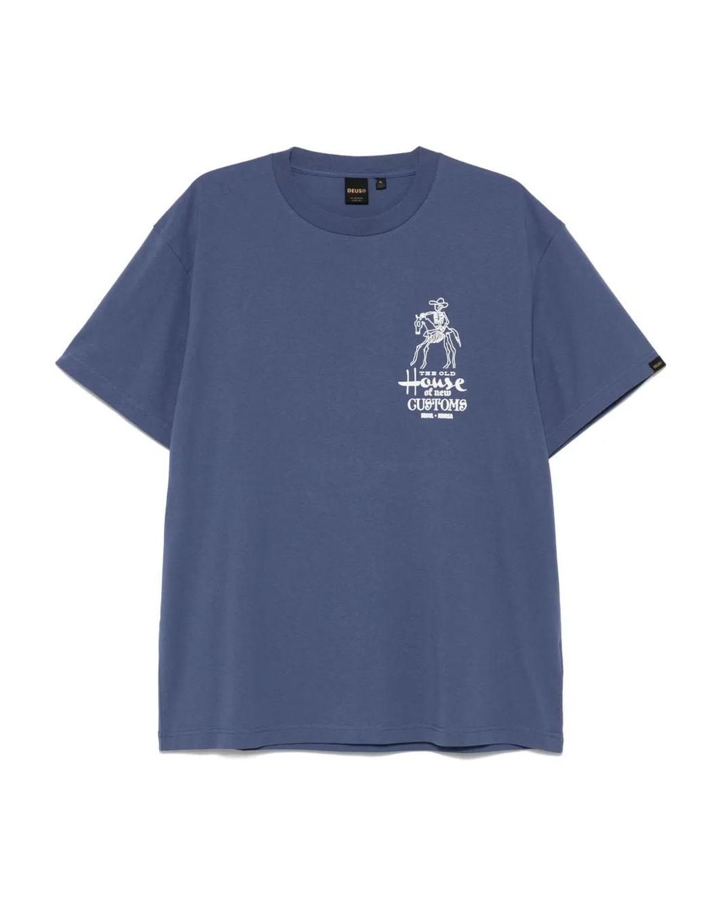 Deus Ex Machina Blue Seoul Address T-Shirt for men