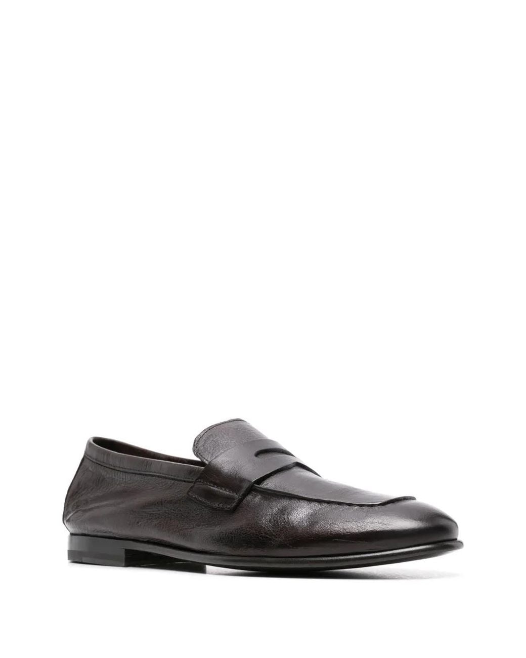 Scarosso Gray Gregory Leather Loafers for men