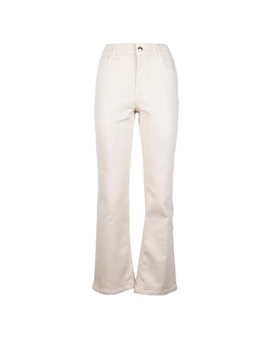 Marella Jeans Met Logopatch in het White